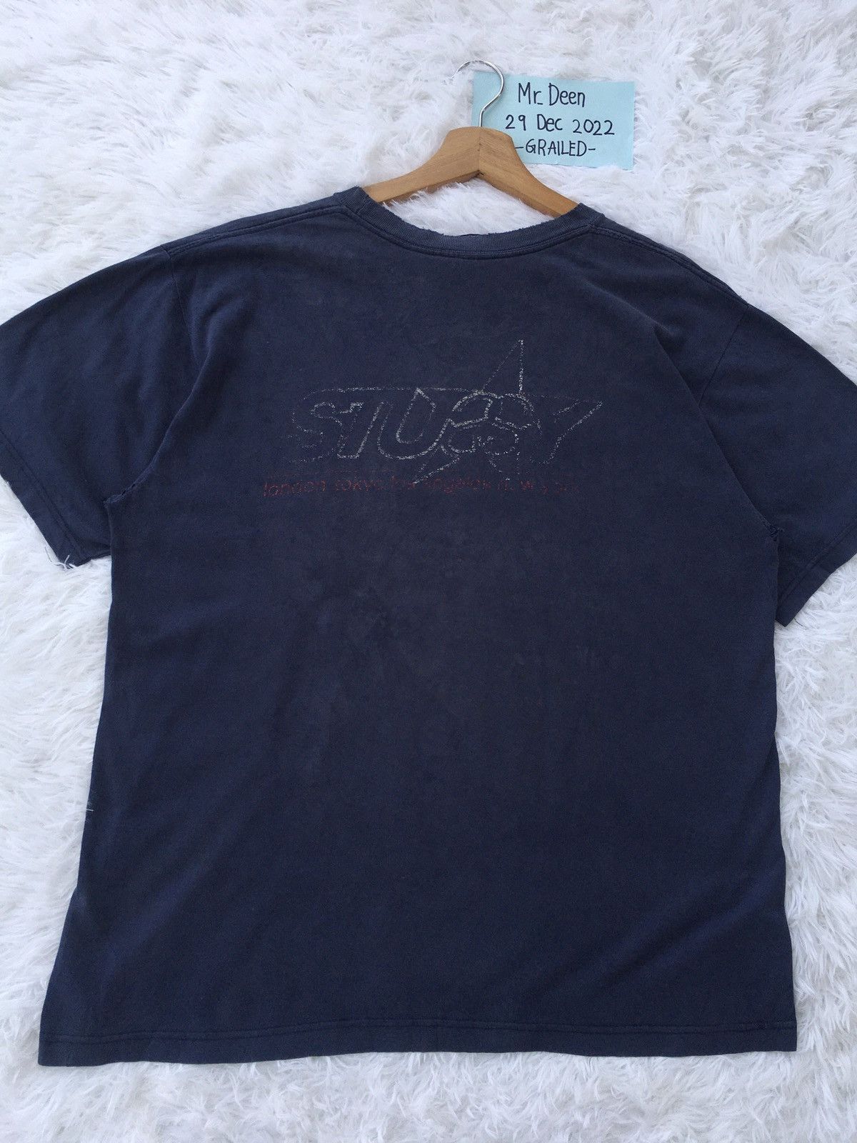 Stussy Rare Vtg Stussy London, Tkyo,L.A, New York Spellout Tshirt Size US L / EU 52-54 / 3 - 5 Thumbnail