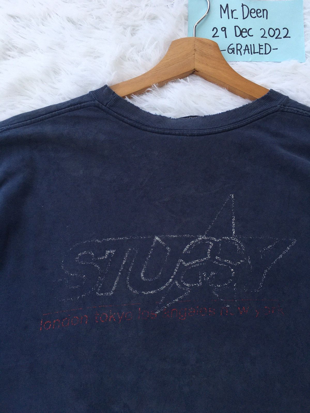 Stussy Rare Vtg Stussy London, Tkyo,L.A, New York Spellout Tshirt Size US L / EU 52-54 / 3 - 7 Thumbnail