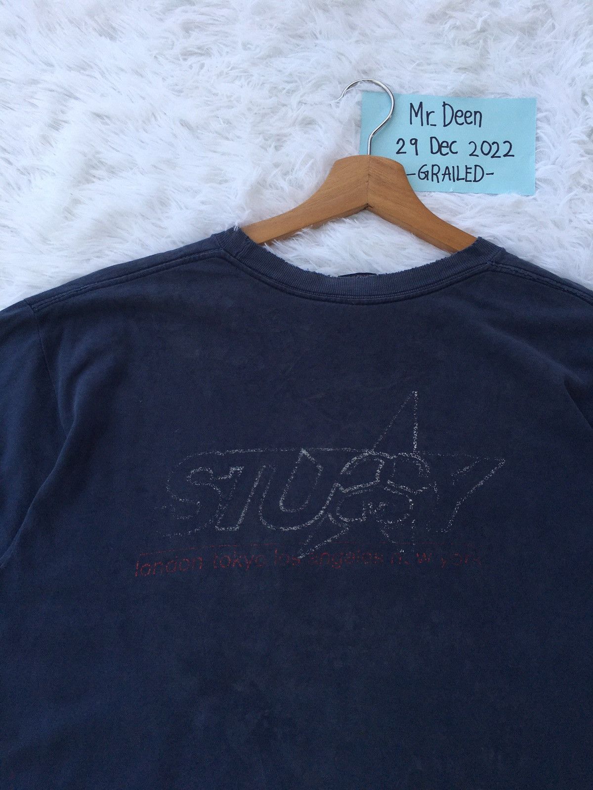 Stussy Rare Vtg Stussy London, Tkyo,L.A, New York Spellout Tshirt Size US L / EU 52-54 / 3 - 6 Thumbnail
