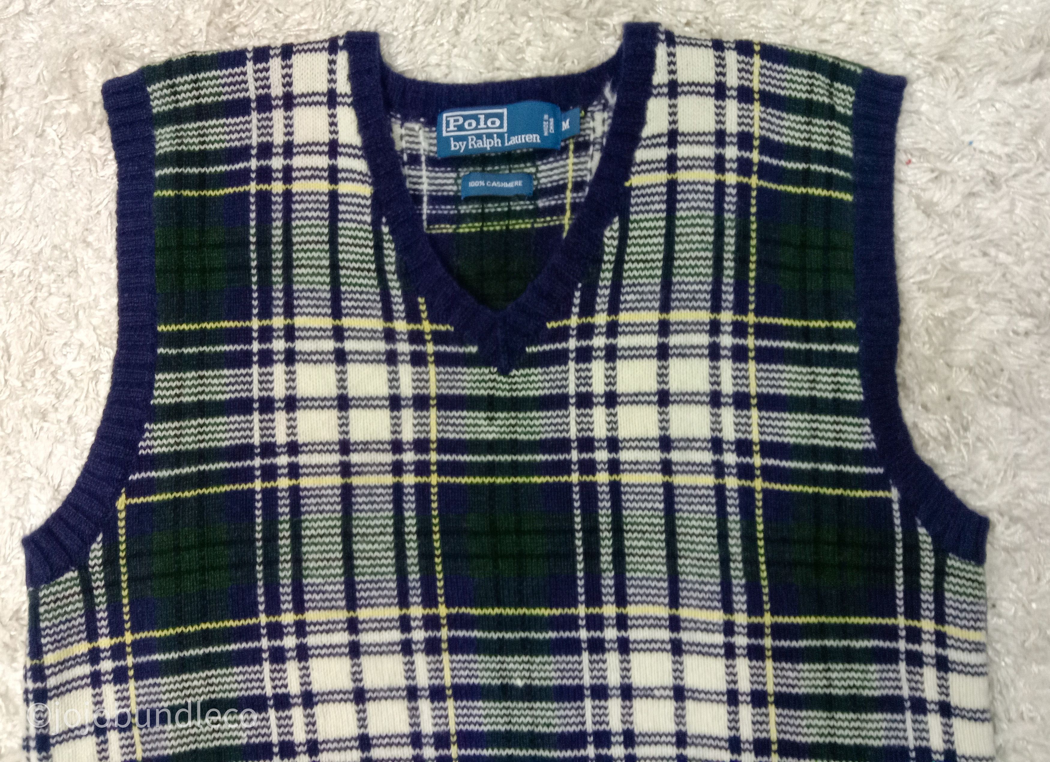 Polo Ralph Lauren 100% Cashmere Polo RL Vest Size US M / EU 48-50 / 2 - 3 Thumbnail