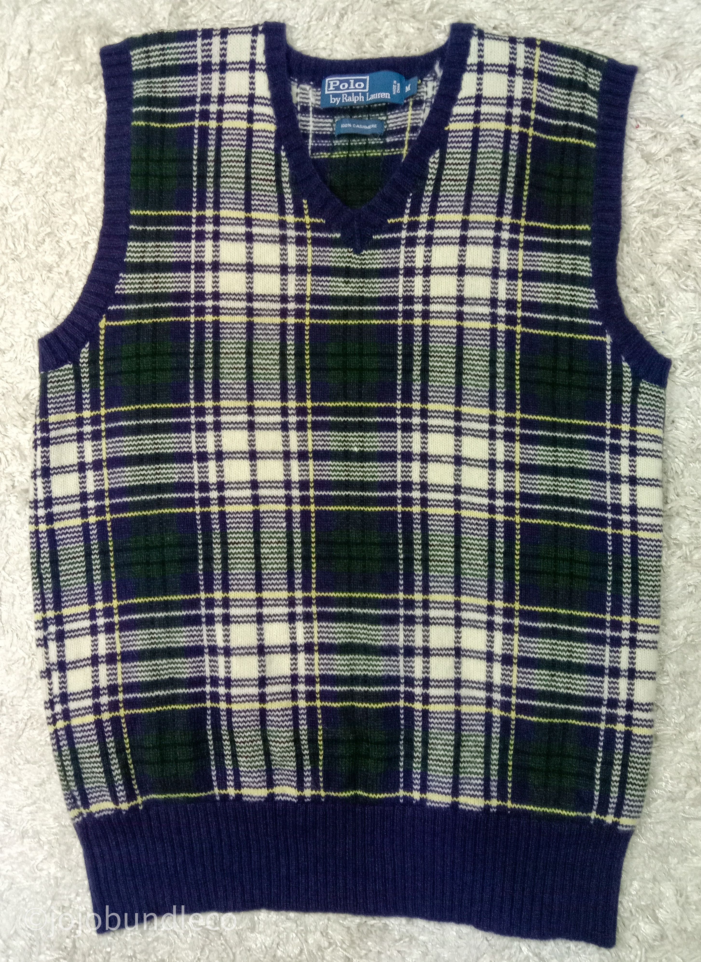 Polo Ralph Lauren 100% Cashmere Polo RL Vest Size US M / EU 48-50 / 2 - 1 Thumbnail