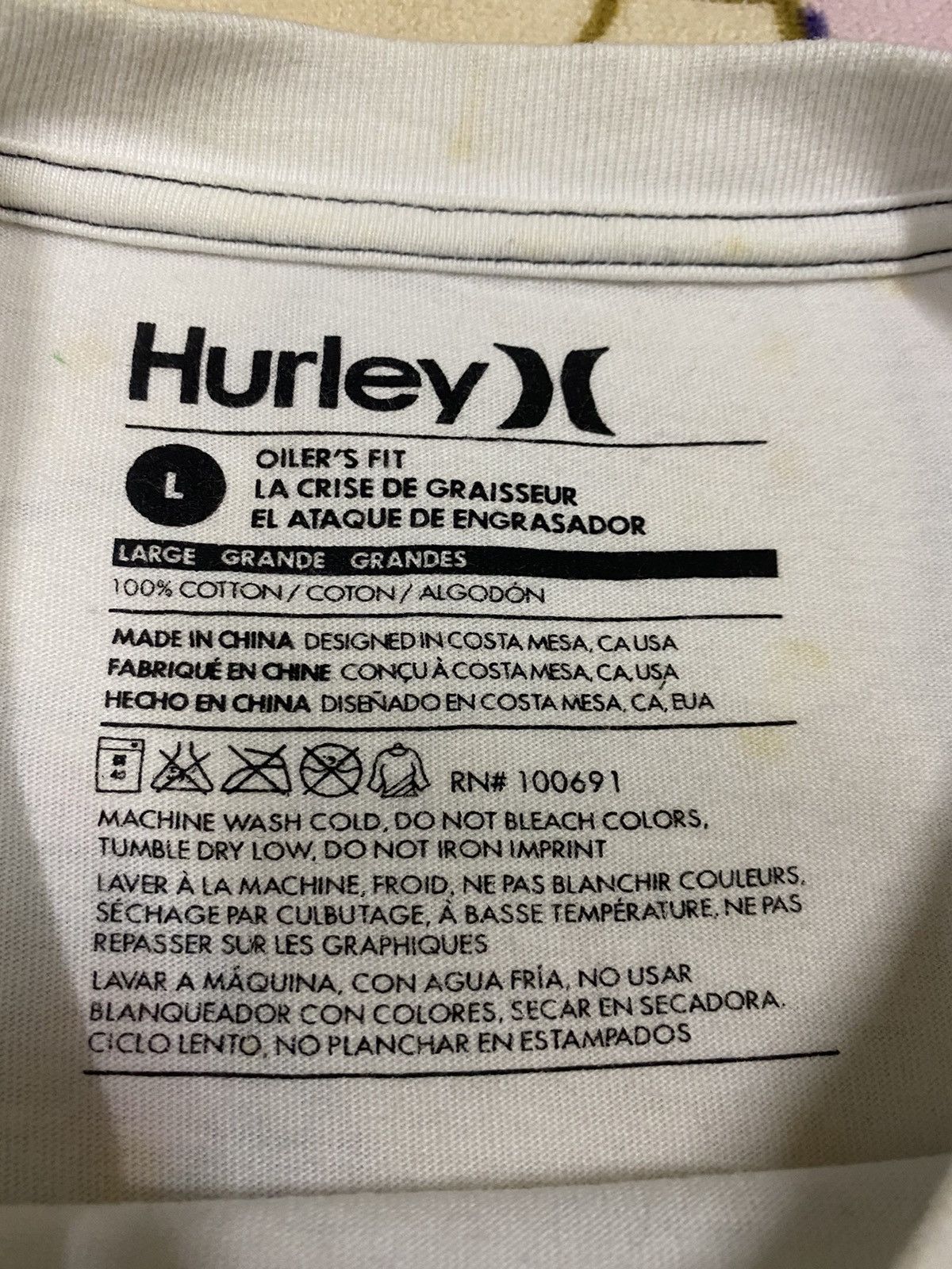 Hurley HURLEY T Shirt x Very Rare Design x Japanese Size US L / EU 52-54 / 3 - 10 Thumbnail