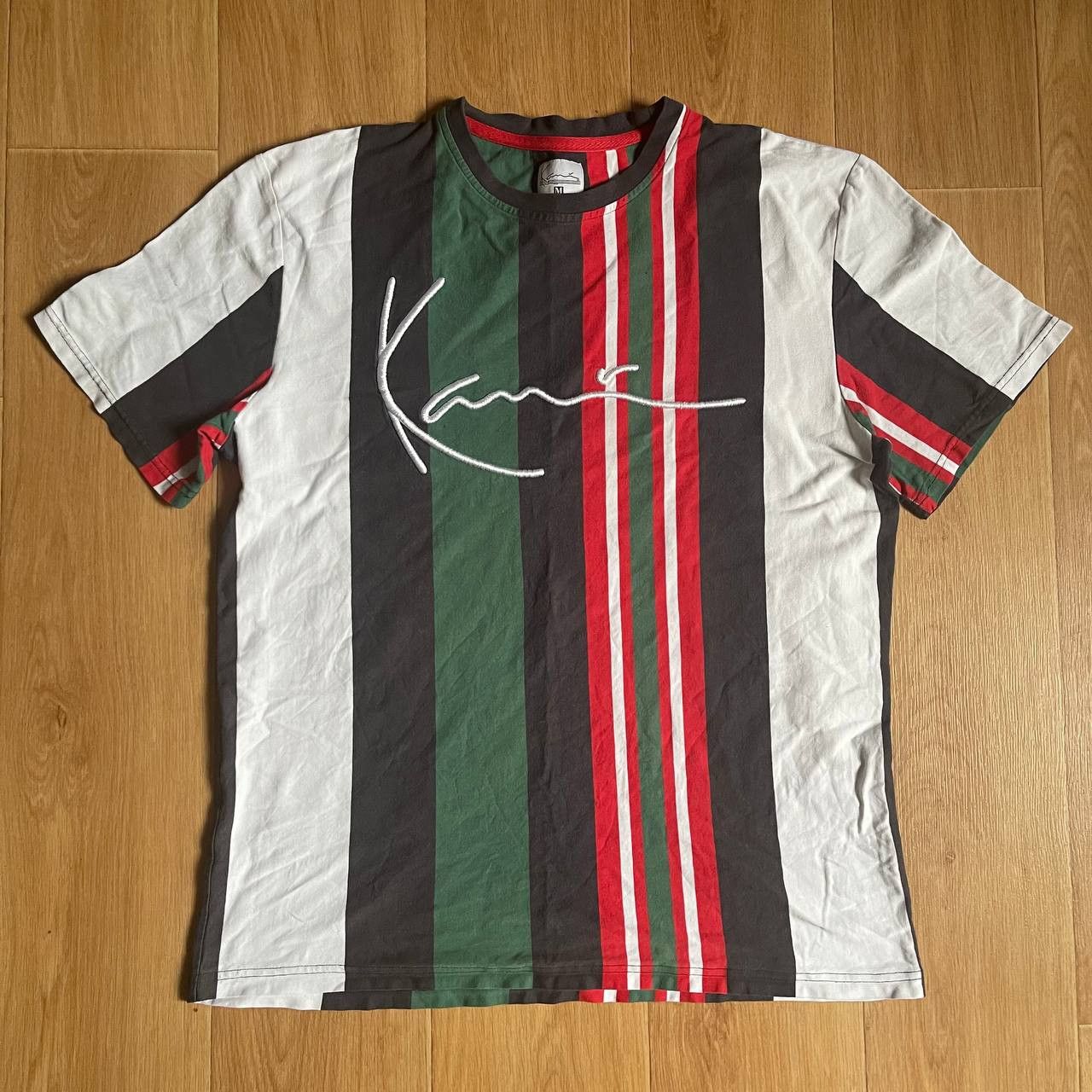 Karl Kani Karl Kani Embroidered Logo Multicolor Striped T-Shirt Size US M / EU 48-50 / 2 - 1 Thumbnail
