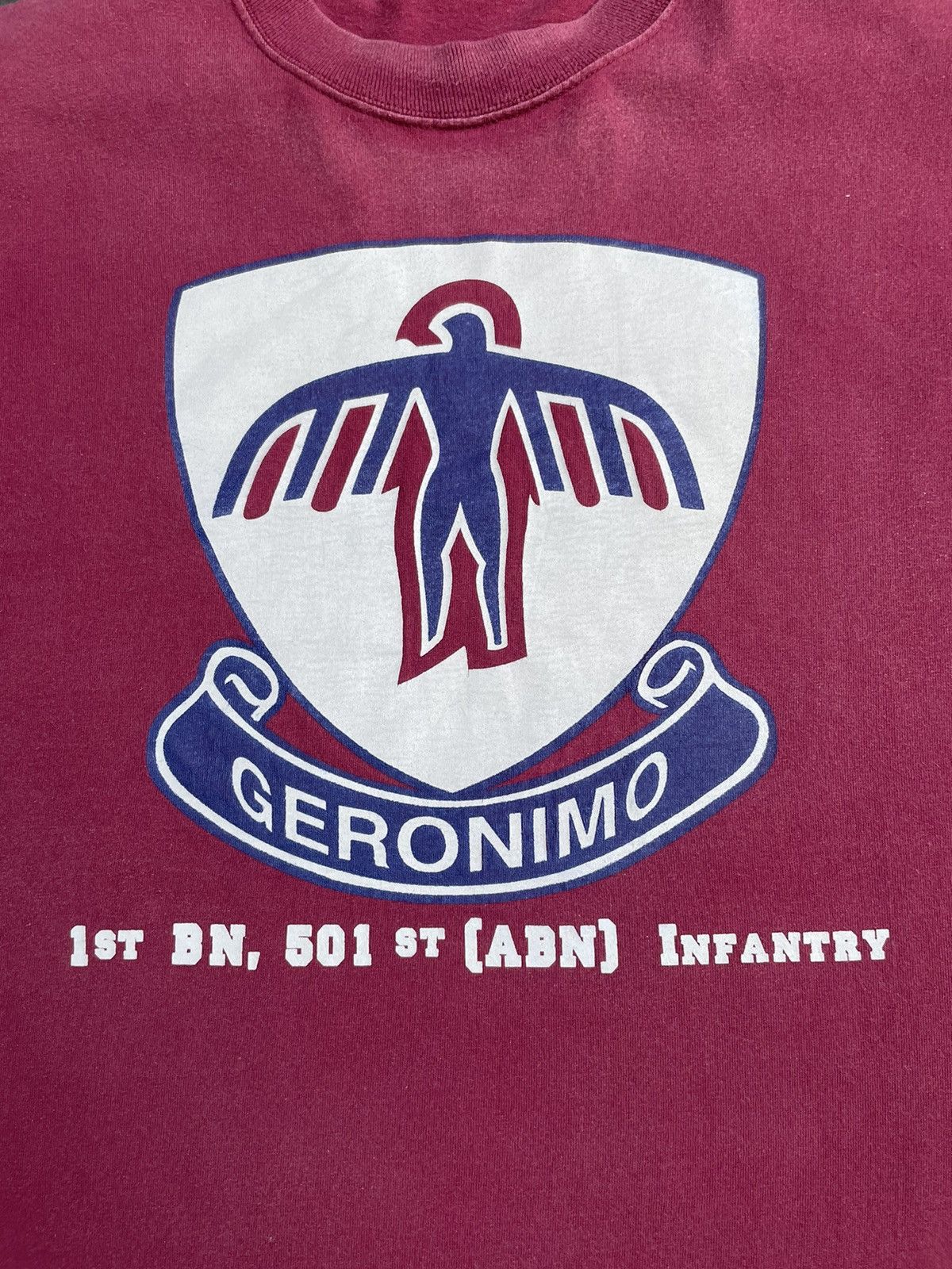 Japanese Brand Geronimo Arctic Paratrooper Tshirt Size US L / EU 52-54 / 3 - 10 Thumbnail