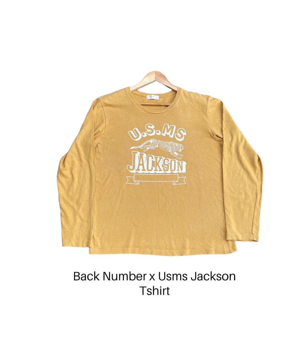 Japanese Brand Back Number USMS Jackson Tshirt Size US L / EU 52-54 / 3 - 1 Thumbnail