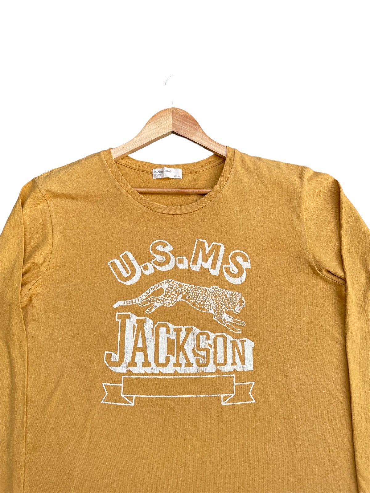 Japanese Brand Back Number USMS Jackson Tshirt Size US L / EU 52-54 / 3 - 5 Thumbnail