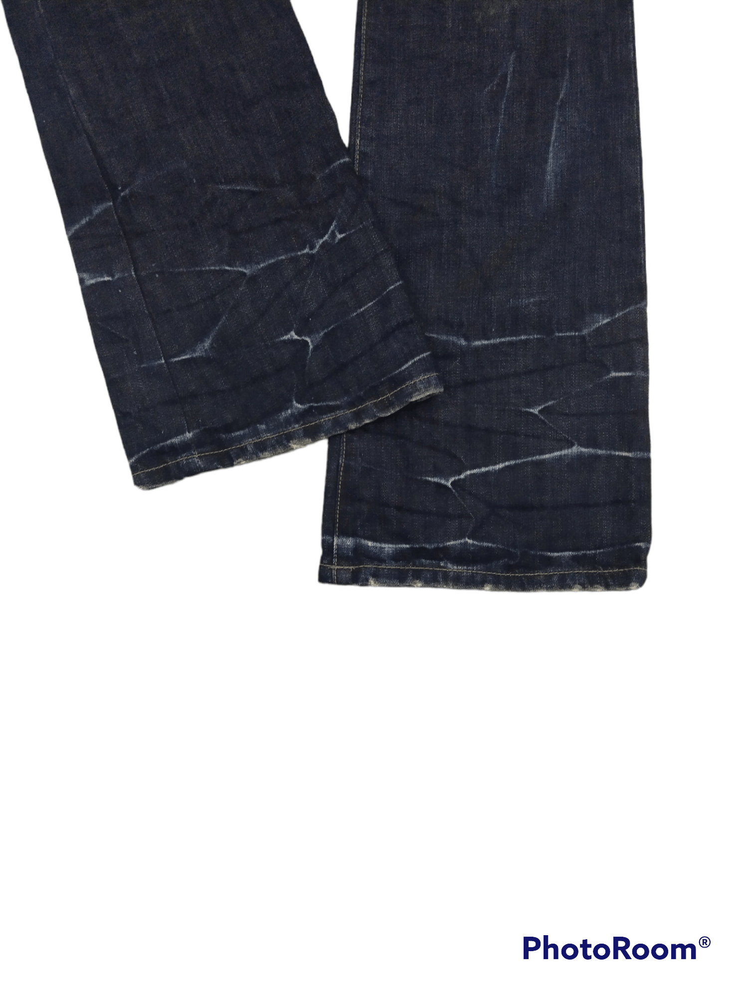 GOSTAR DE FUGA FLARE🔥WASHED BLUE RIPED FUGA DENIM PANTS Size 29" - 6 Thumbnail