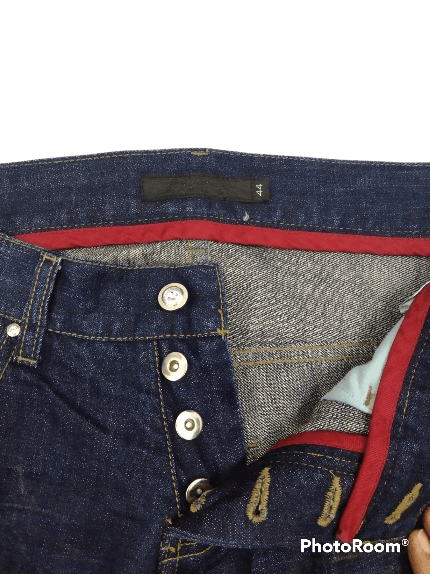 GOSTAR DE FUGA FLARE🔥WASHED BLUE RIPED FUGA DENIM PANTS Size 29" - 7 Thumbnail