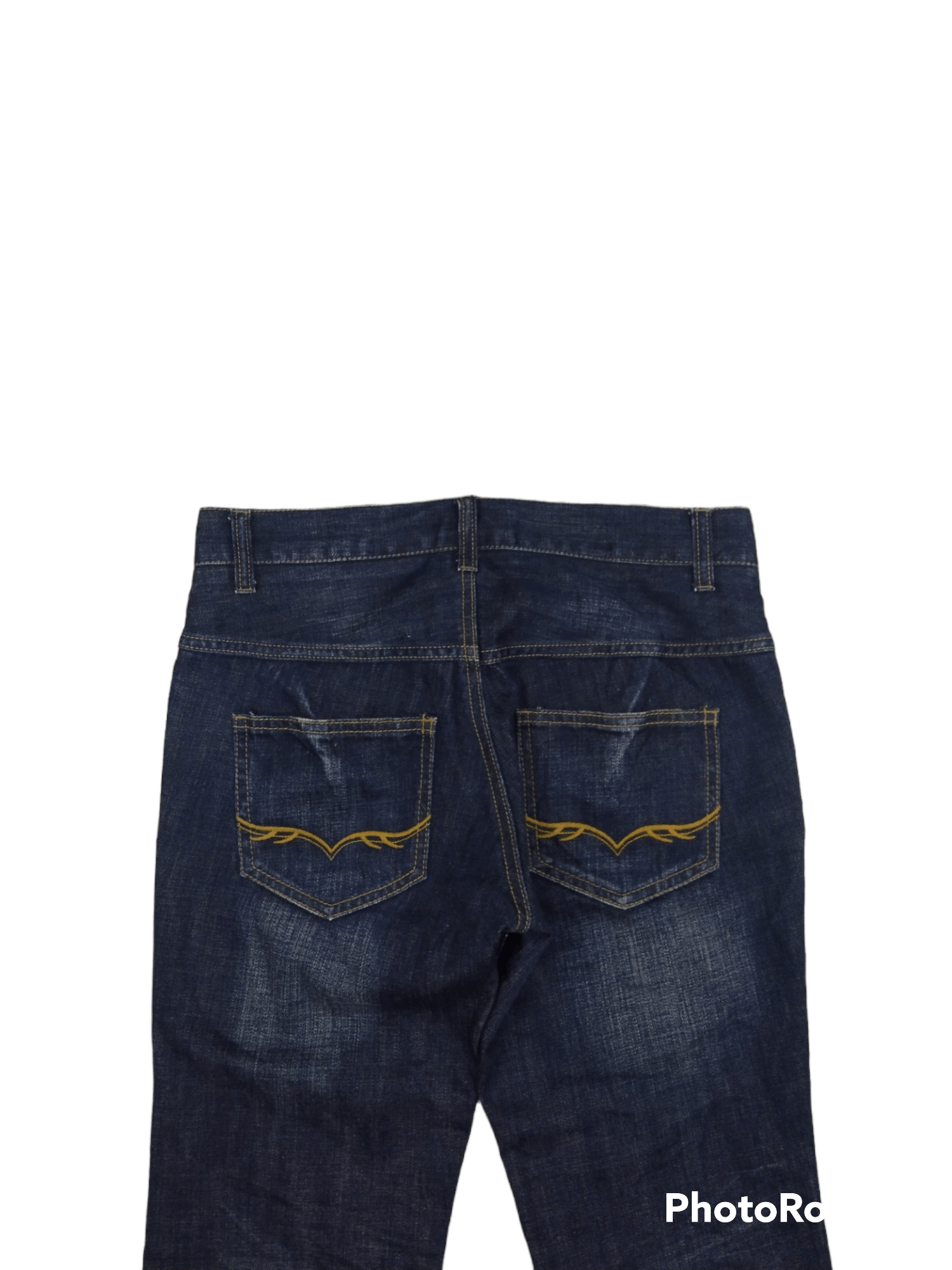GOSTAR DE FUGA FLARE🔥WASHED BLUE RIPED FUGA DENIM PANTS Size 29" - 4 Thumbnail