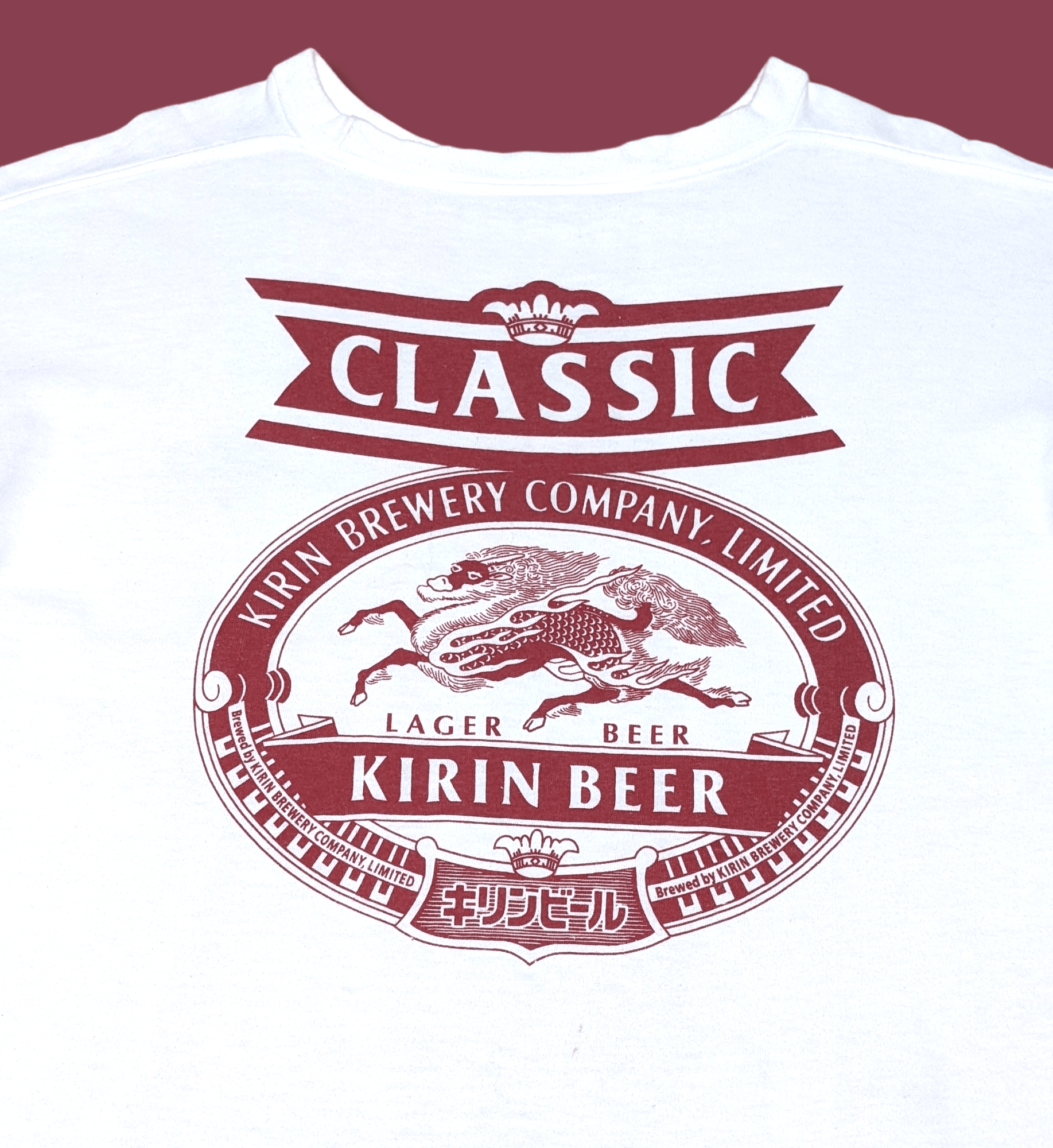 Budweiser × Japanese Brand × Vintage Vintage 90s Japanese Brand Kirin Beer Dragon Logo T shirt Size US M / EU 48-50 / 2 - 3 Thumbnail