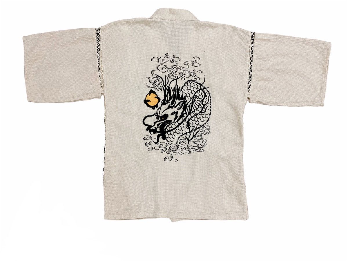 Vintage Japanese Kimono Embroidered Dragon Traditional wear