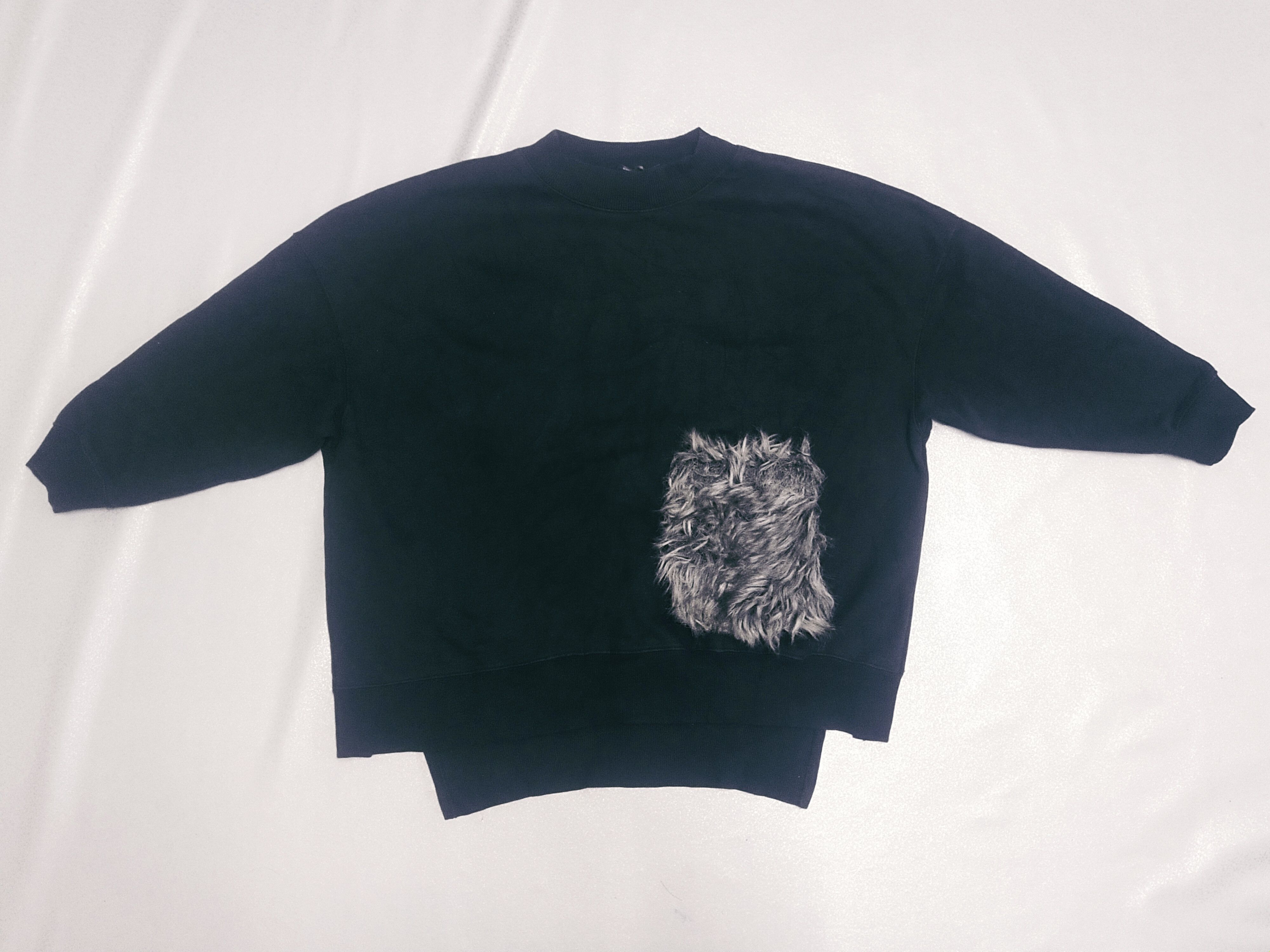 Zara Zara Wide Sweater Faux Fur Pocket Size S / US 4 / IT 40 - 1 Thumbnail