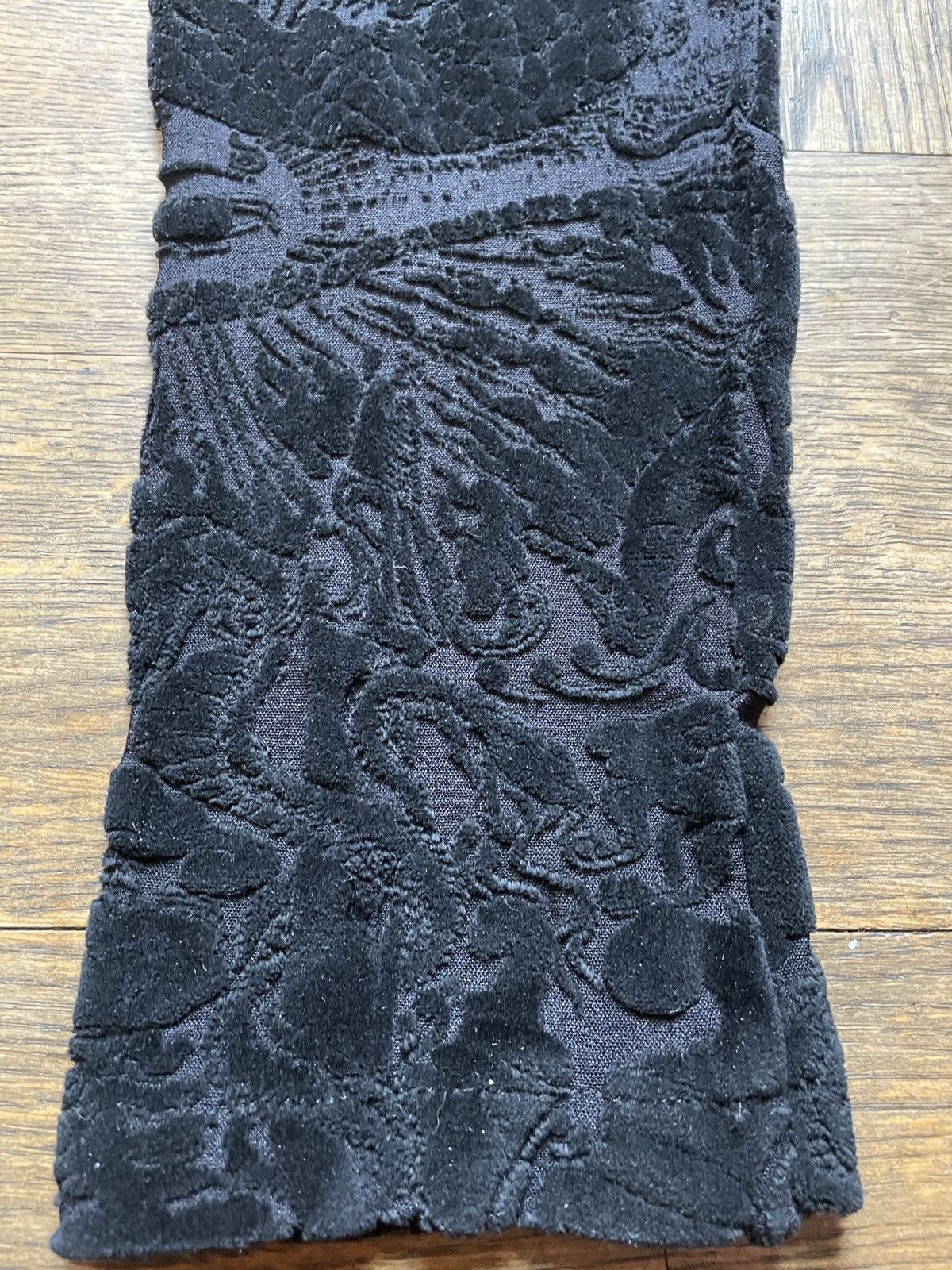 Jean Paul Gaultier 1990s Velvet Satanic Patterned Leggings Size 27" / US 4 / IT 40 - 3 Thumbnail