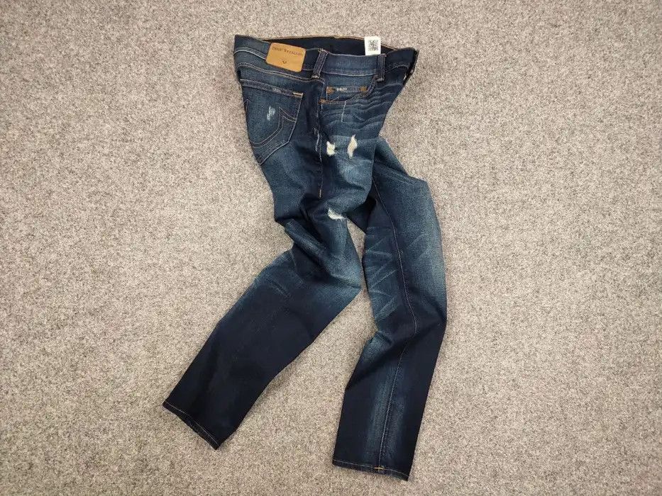 True Religion True Religion Rocco Relaxed Skinny Distressed Denim Jeans Size US 31 - 7 Thumbnail