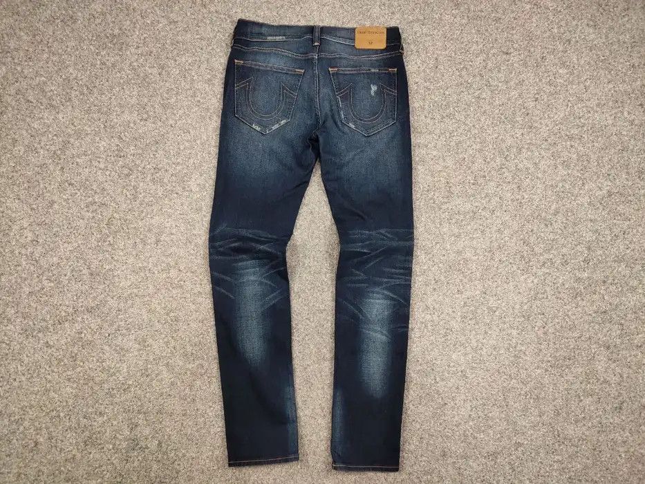 True Religion True Religion Rocco Relaxed Skinny Distressed Denim Jeans Size US 31 - 6 Thumbnail