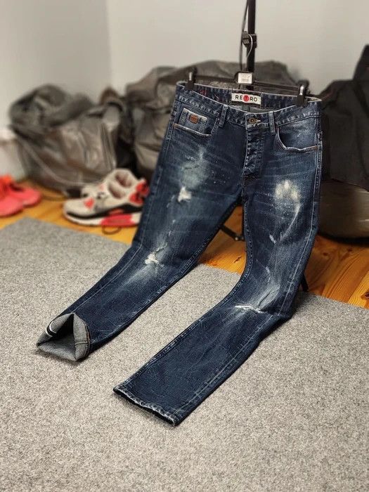 Japanese Brand Vintage 90's Retro Japanese Selvedge Distressed Denim Jeans Size US 31 - 10 Thumbnail