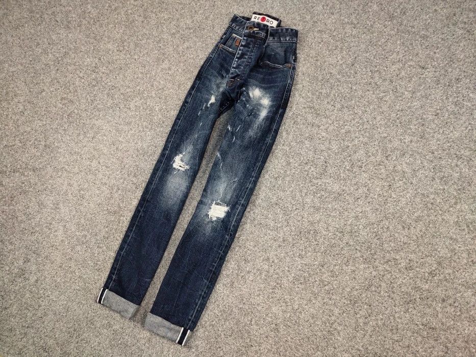 Japanese Brand Vintage 90's Retro Japanese Selvedge Distressed Denim Jeans Size US 31 - 2 Thumbnail