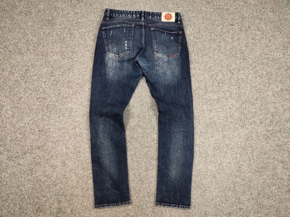 Japanese Brand Vintage 90's Retro Japanese Selvedge Distressed Denim Jeans Size US 31 - 7 Thumbnail