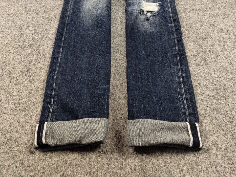 Japanese Brand Vintage 90's Retro Japanese Selvedge Distressed Denim Jeans Size US 31 - 4 Thumbnail