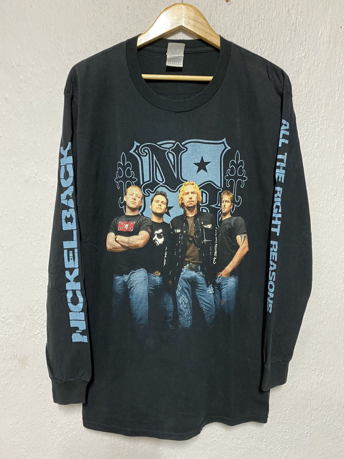 Band Tees Vintage Nickelback Line-Up Tour Wearing Chrome Hearts Jeans Size US L / EU 52-54 / 3 - 1 Thumbnail