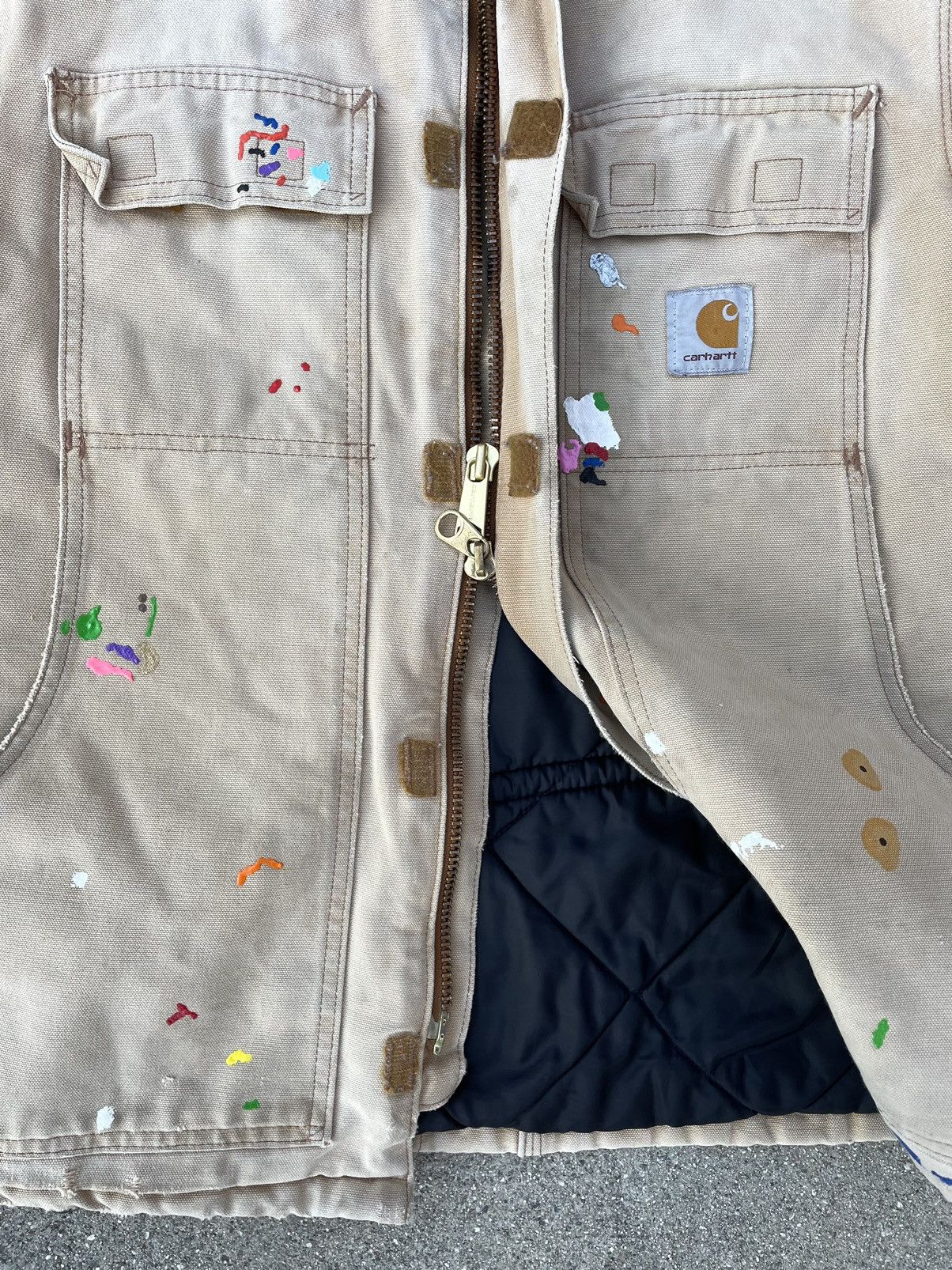 Carhartt Vintage Custom Carhartt Quilt Insulated Jacket Thrashed Size US L / EU 52-54 / 3 - 5 Thumbnail