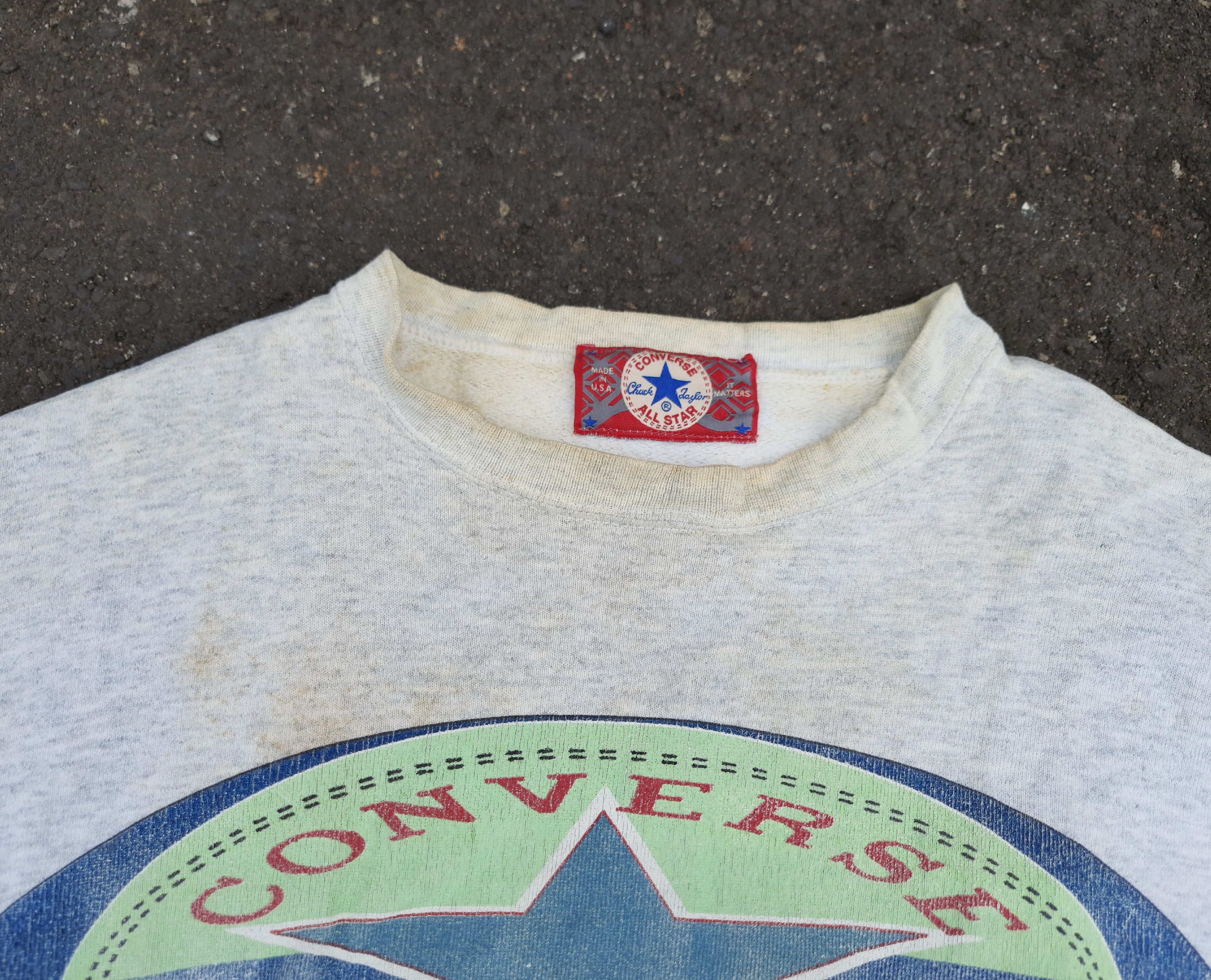 Converse 90s Converse All Star Big Logo Crewneck Sweatshirt Size US L / EU 52-54 / 3 - 6 Thumbnail