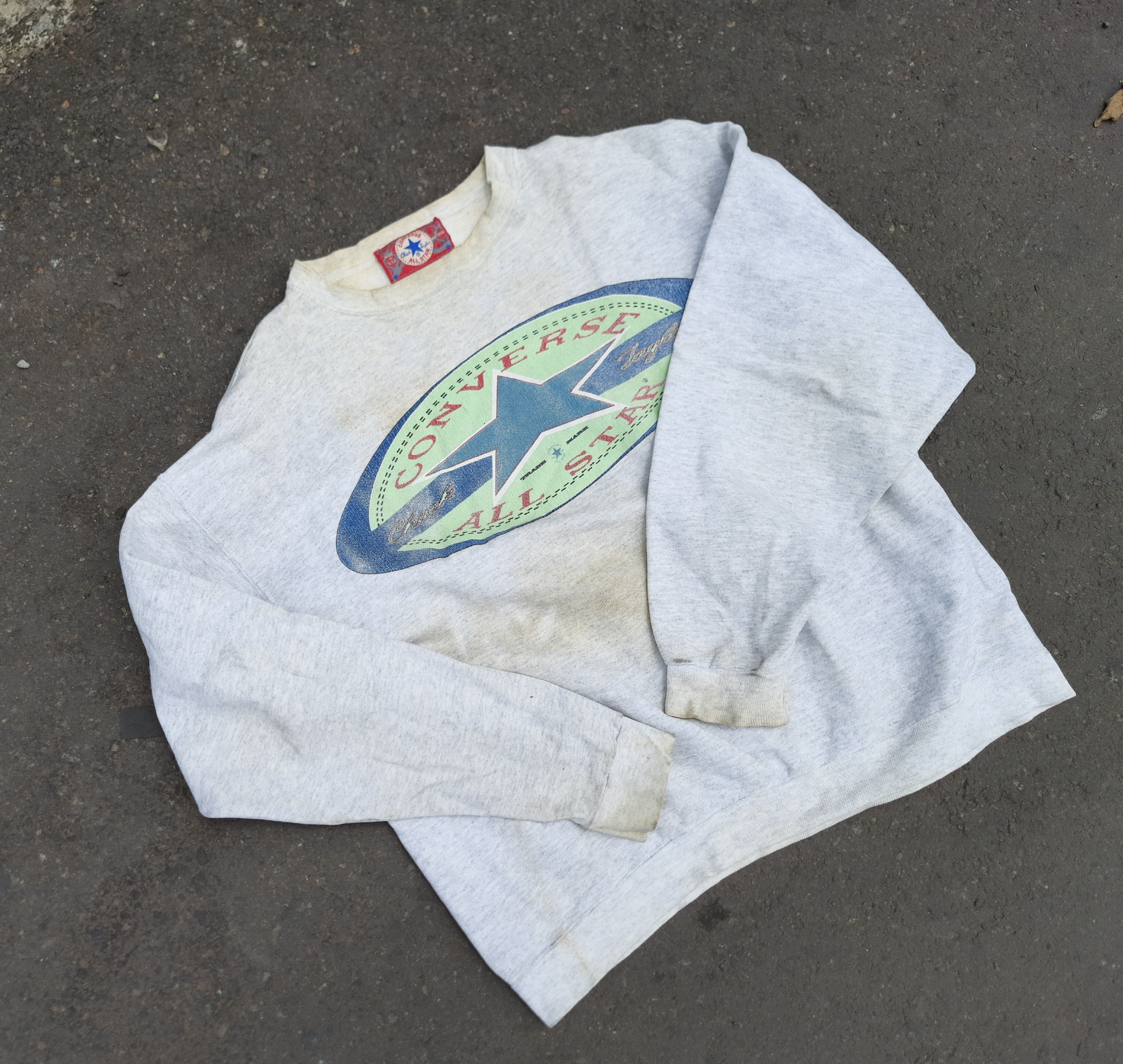 Converse 90s Converse All Star Big Logo Crewneck Sweatshirt Size US L / EU 52-54 / 3 - 2 Thumbnail