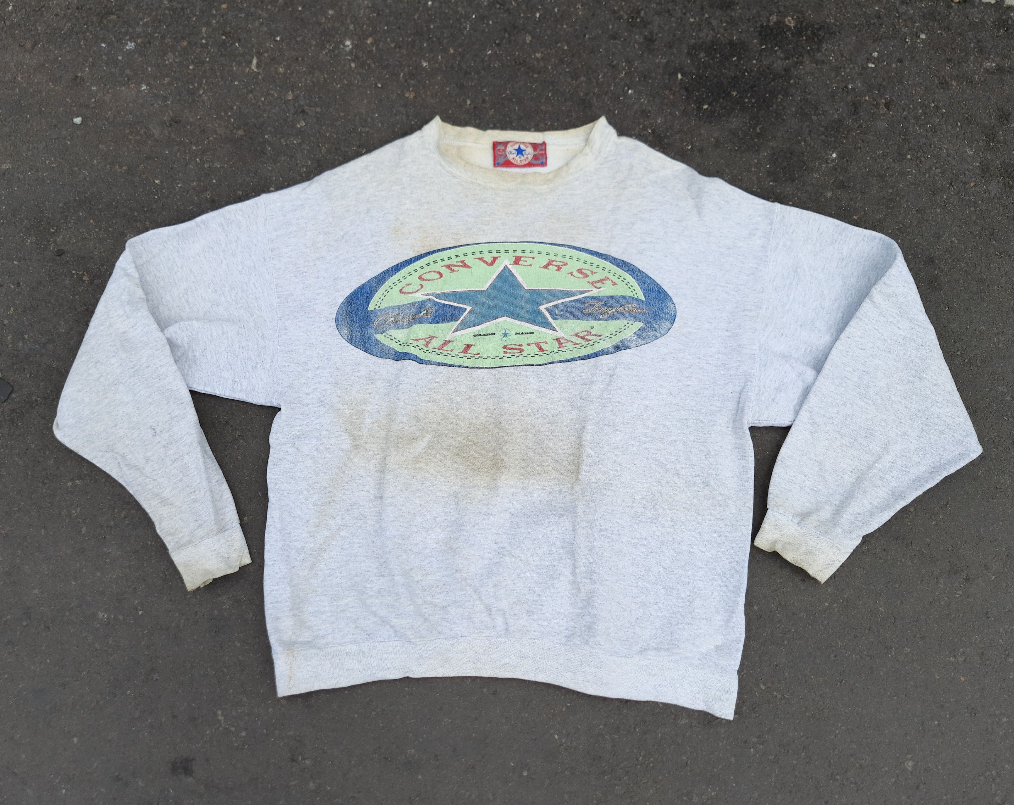 Converse 90s Converse All Star Big Logo Crewneck Sweatshirt Size US L / EU 52-54 / 3 - 1 Thumbnail