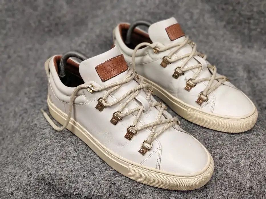 Bally Bally Heidy Switzerland White leather Low - Top Sneakers Size US 8.5 / IT 38.5 - 7 Thumbnail