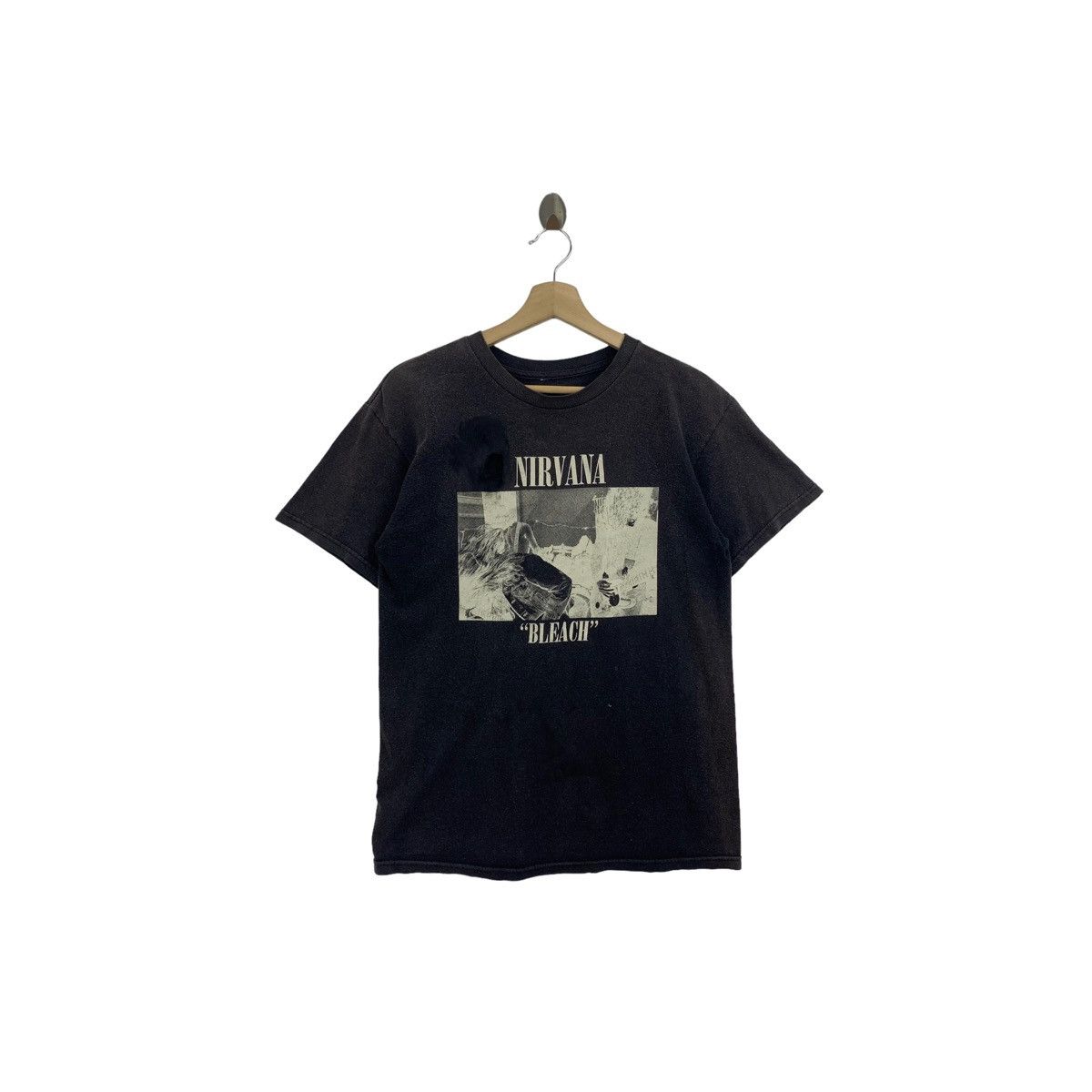 Rare!! Vintage NIRVANA Bleach distressed band tshirt
