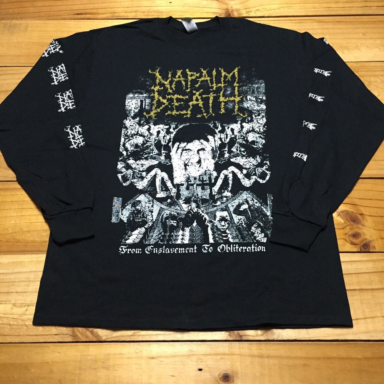 Napalm death long sleeve T shirt Earache records Large