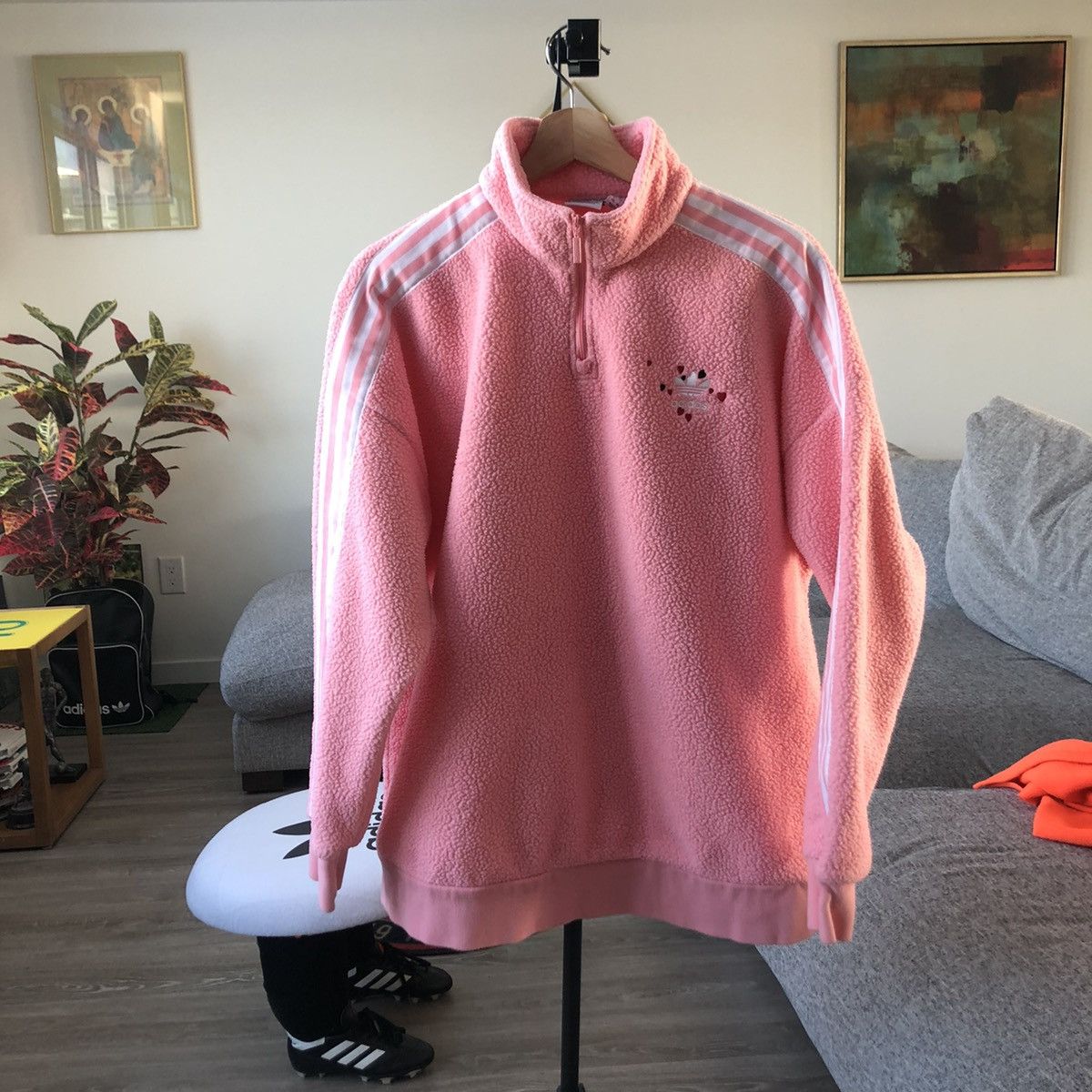 adidas Originals Women's Half Zip Sweatshirt / fleece