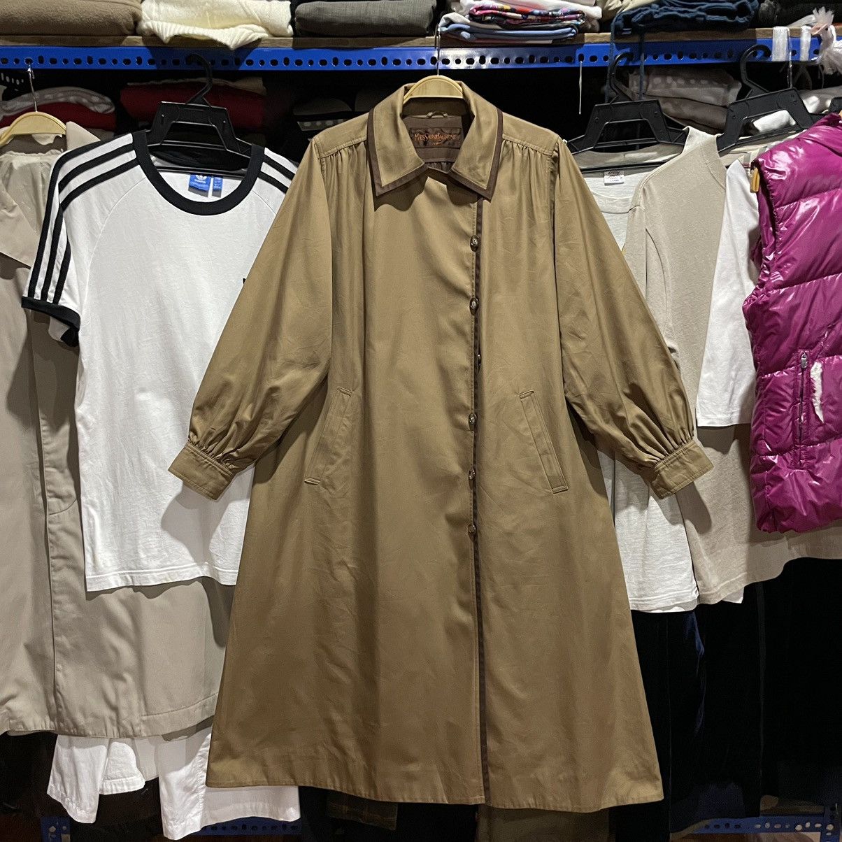 Yves Saint Laurent a69 YvesSaintLaurent Paris trenchcoat big size Size L / US 10 / IT 46 - 1 Thumbnail