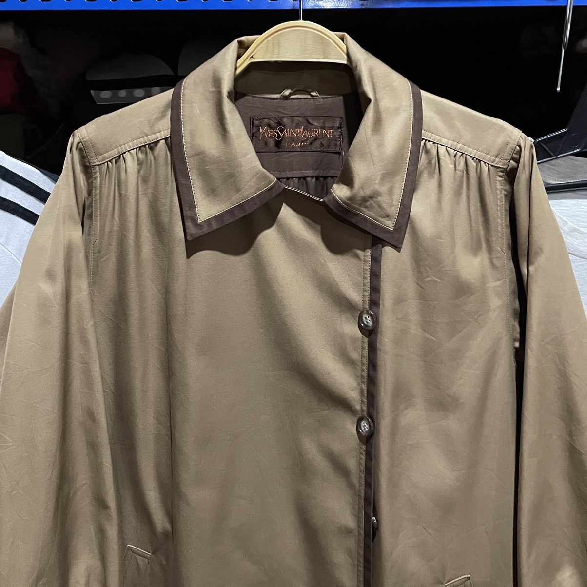 Yves Saint Laurent a69 YvesSaintLaurent Paris trenchcoat big size Size L / US 10 / IT 46 - 6 Thumbnail
