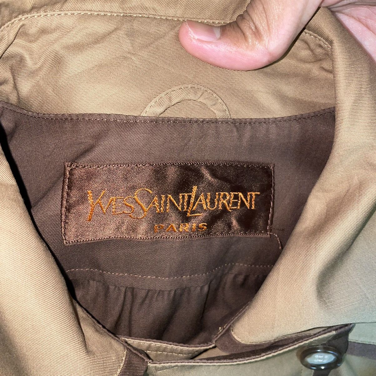 Yves Saint Laurent a69 YvesSaintLaurent Paris trenchcoat big size Size L / US 10 / IT 46 - 16 Thumbnail