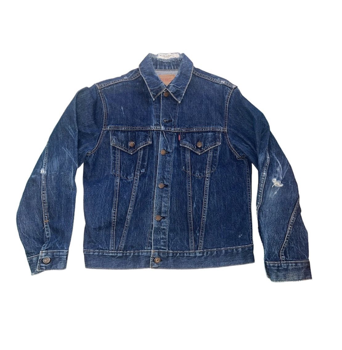 VTG 90s LEVIS BIG E TYPE 3 TRUCKER DENIM JACKET JAPANESE MOD SKINS LVC XS 34