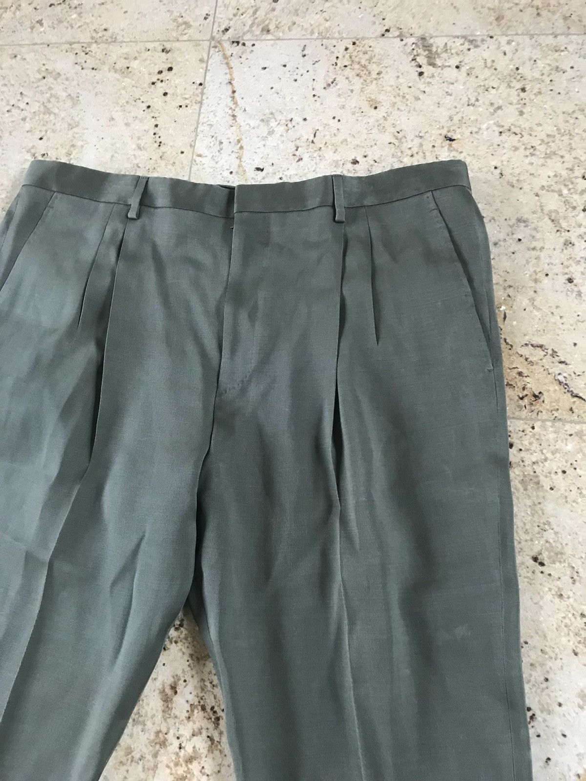 Lanvin Pleated Khaki Slacks Size US 36 / EU 52 - 10 Thumbnail