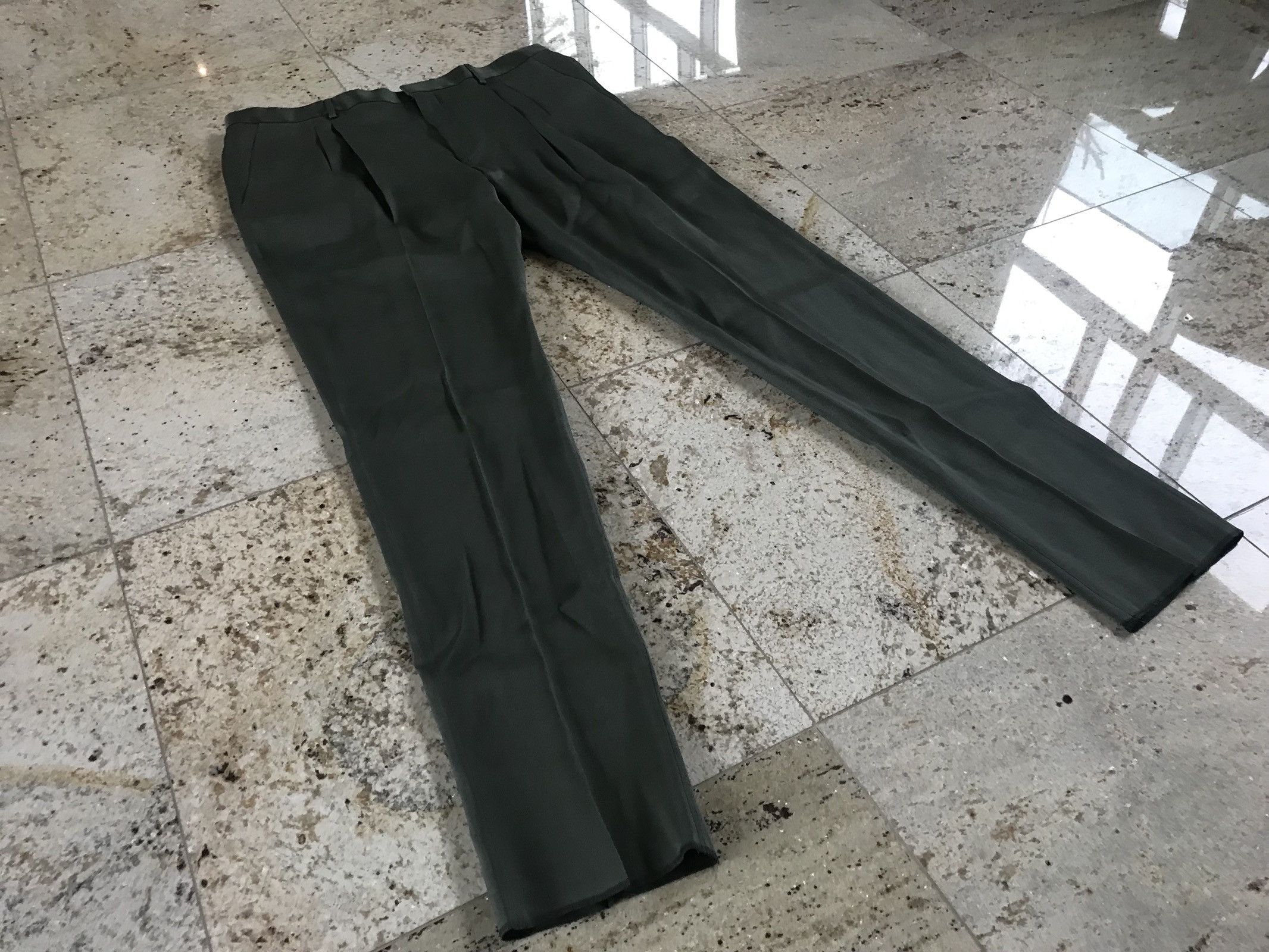 Lanvin Pleated Khaki Slacks Size US 36 / EU 52 - 7 Thumbnail