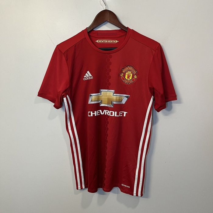 Adidas Paul Pogba Manchester United Soccer Jersey w/patches Red | Grailed