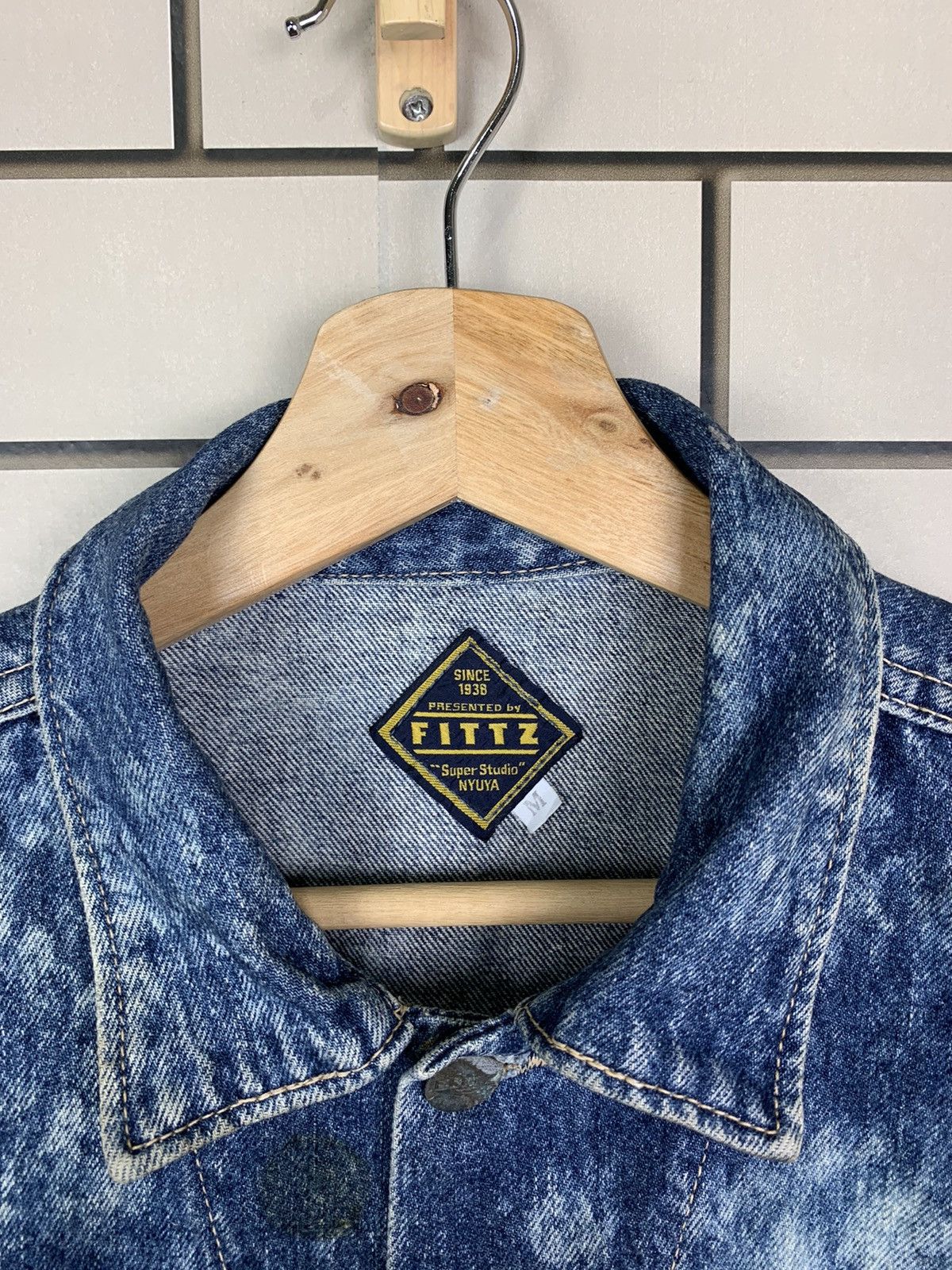 Vintage Vintage Japanese Brand Fittz Trucker Jacket Custom Acid Wash Size US M / EU 48-50 / 2 - 14 Thumbnail