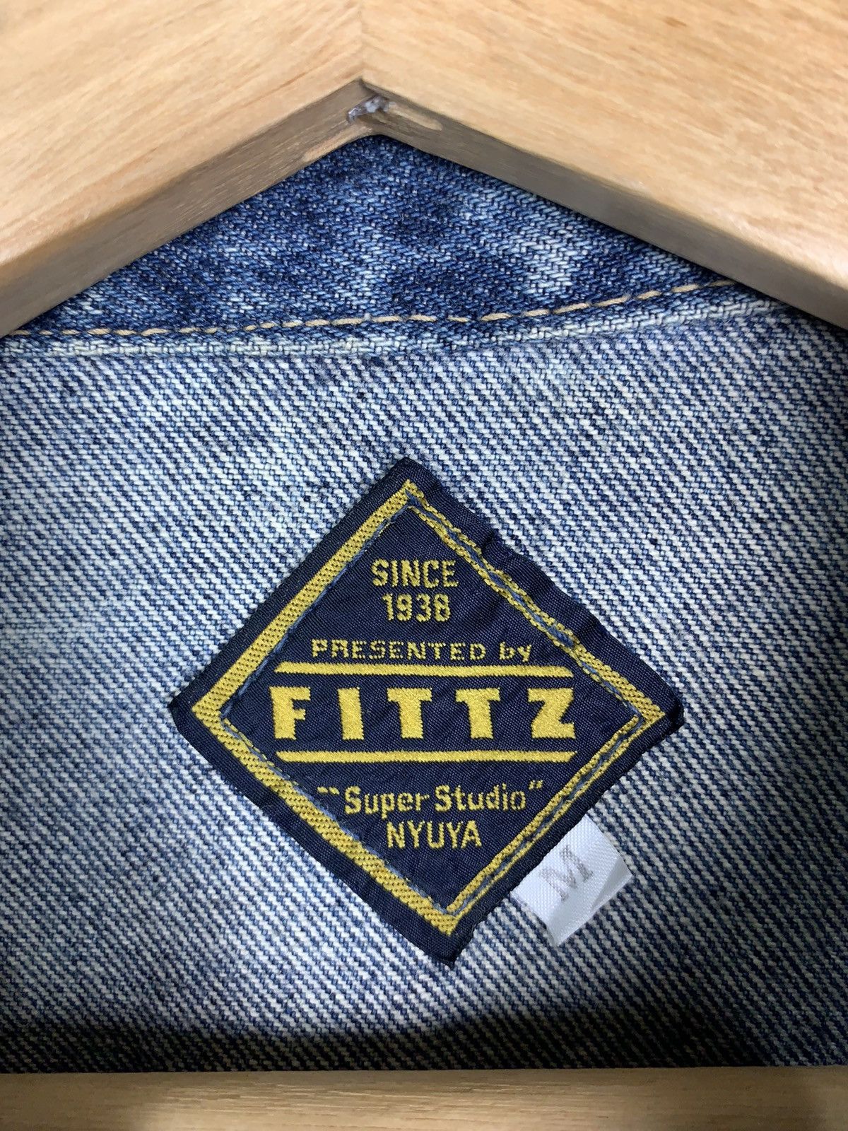 Vintage Vintage Japanese Brand Fittz Trucker Jacket Custom Acid Wash Size US M / EU 48-50 / 2 - 15 Thumbnail
