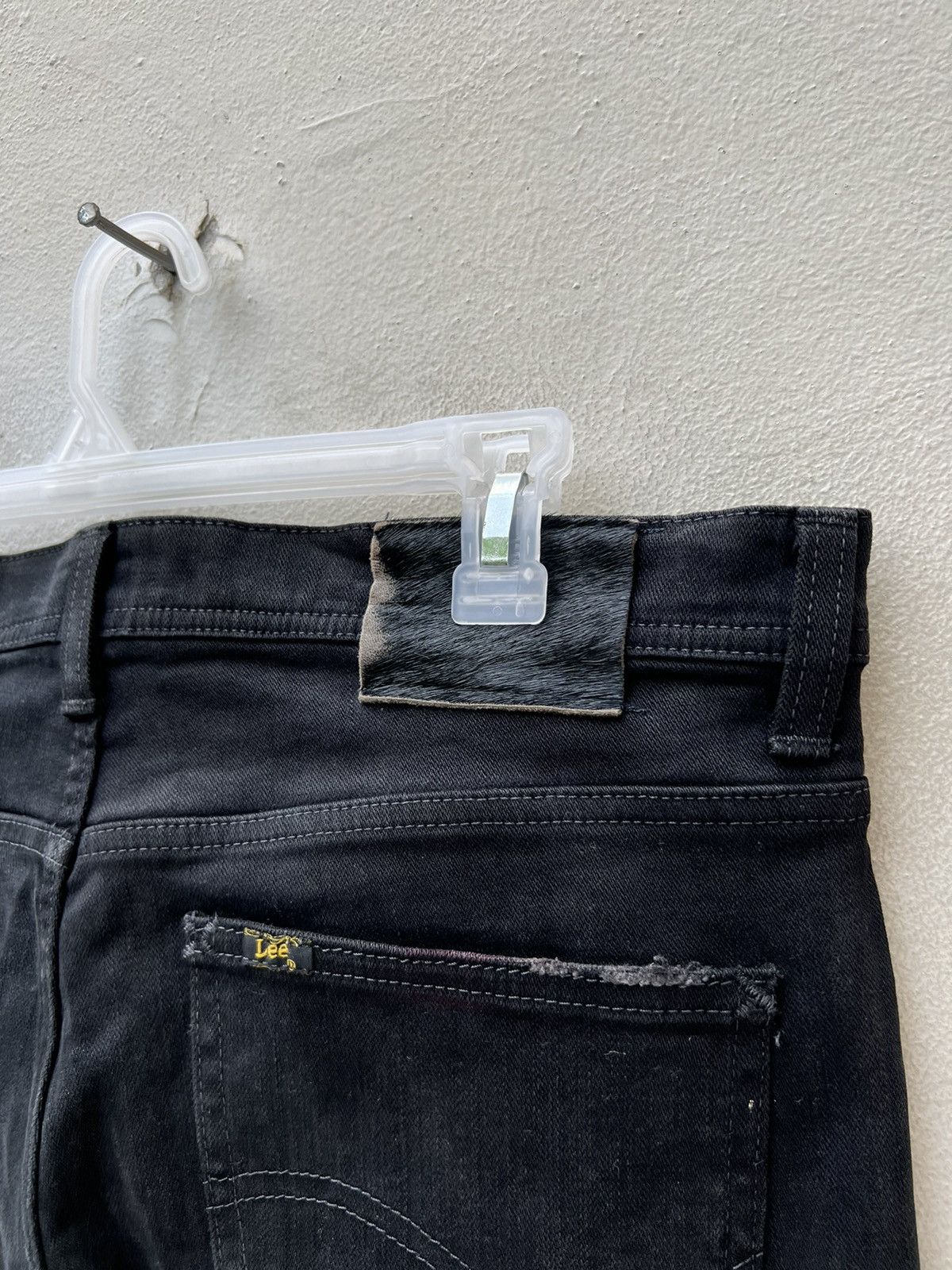 Beams Plus Vintage Beams X Lee Sun Fade Black Denim Stretch Flare Jeans Size US 32 / EU 48 - 18 Thumbnail