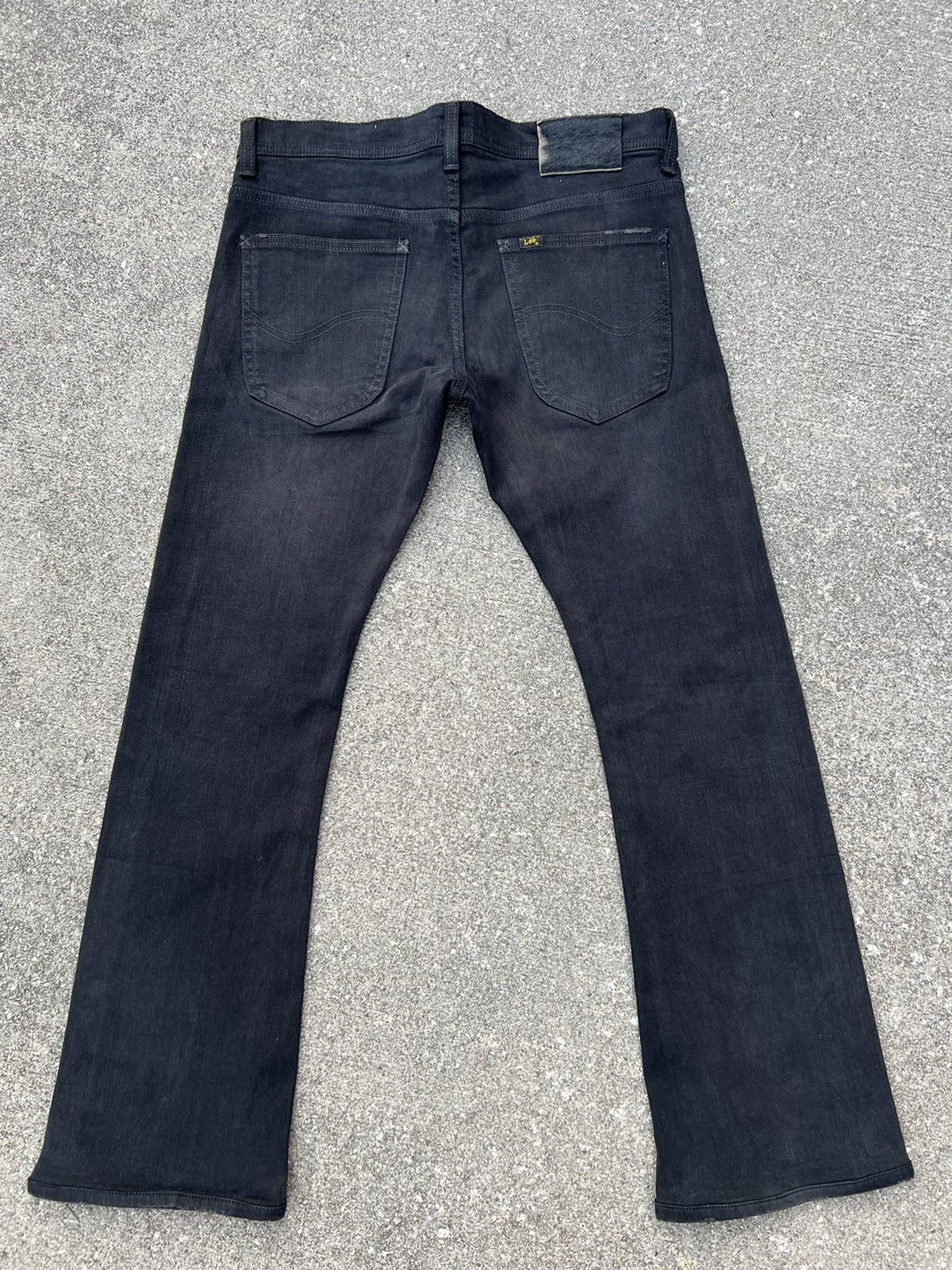 Beams Plus Vintage Beams X Lee Sun Fade Black Denim Stretch Flare Jeans Size US 32 / EU 48 - 5 Thumbnail