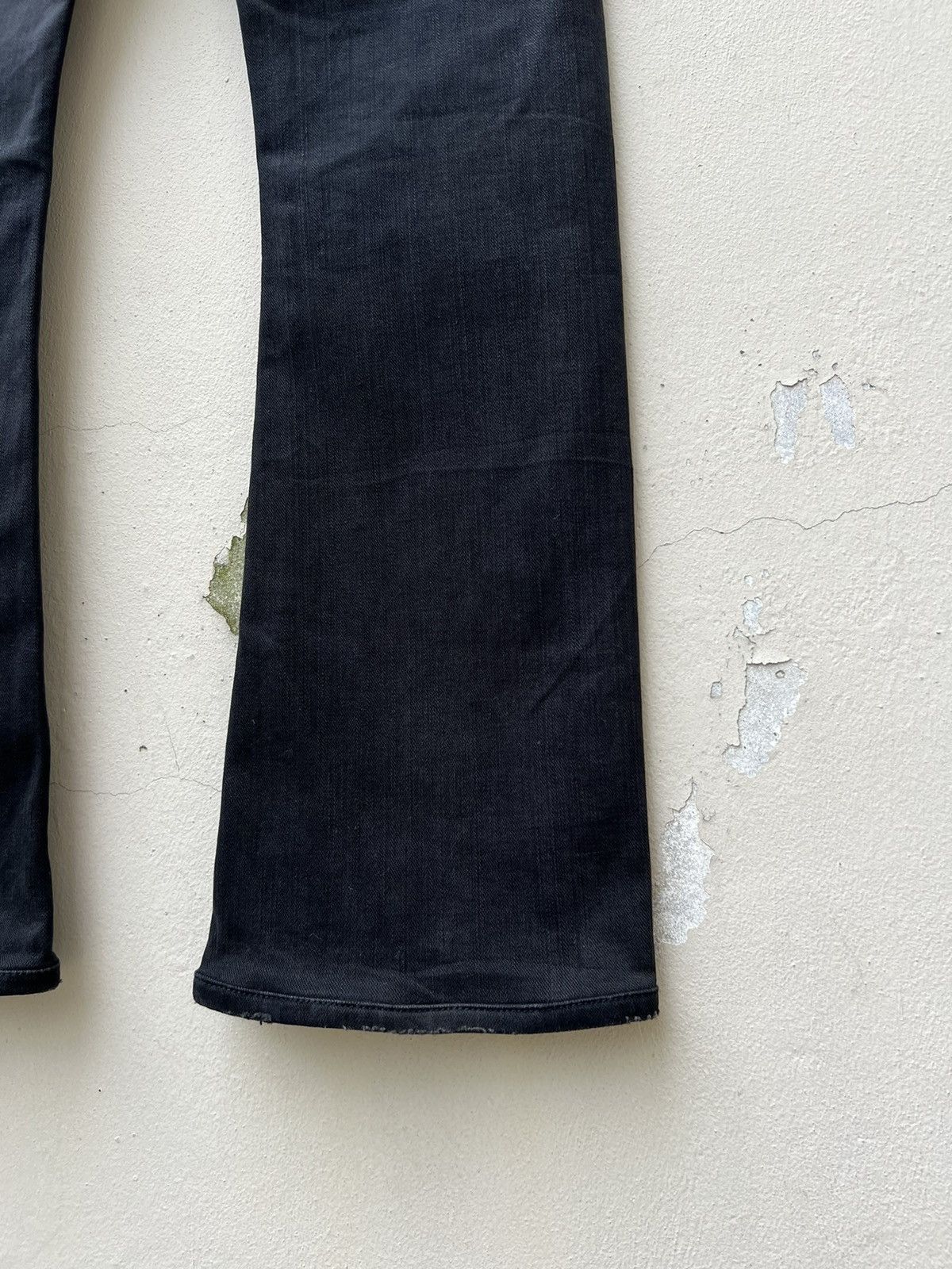 Beams Plus Vintage Beams X Lee Sun Fade Black Denim Stretch Flare Jeans Size US 32 / EU 48 - 20 Thumbnail