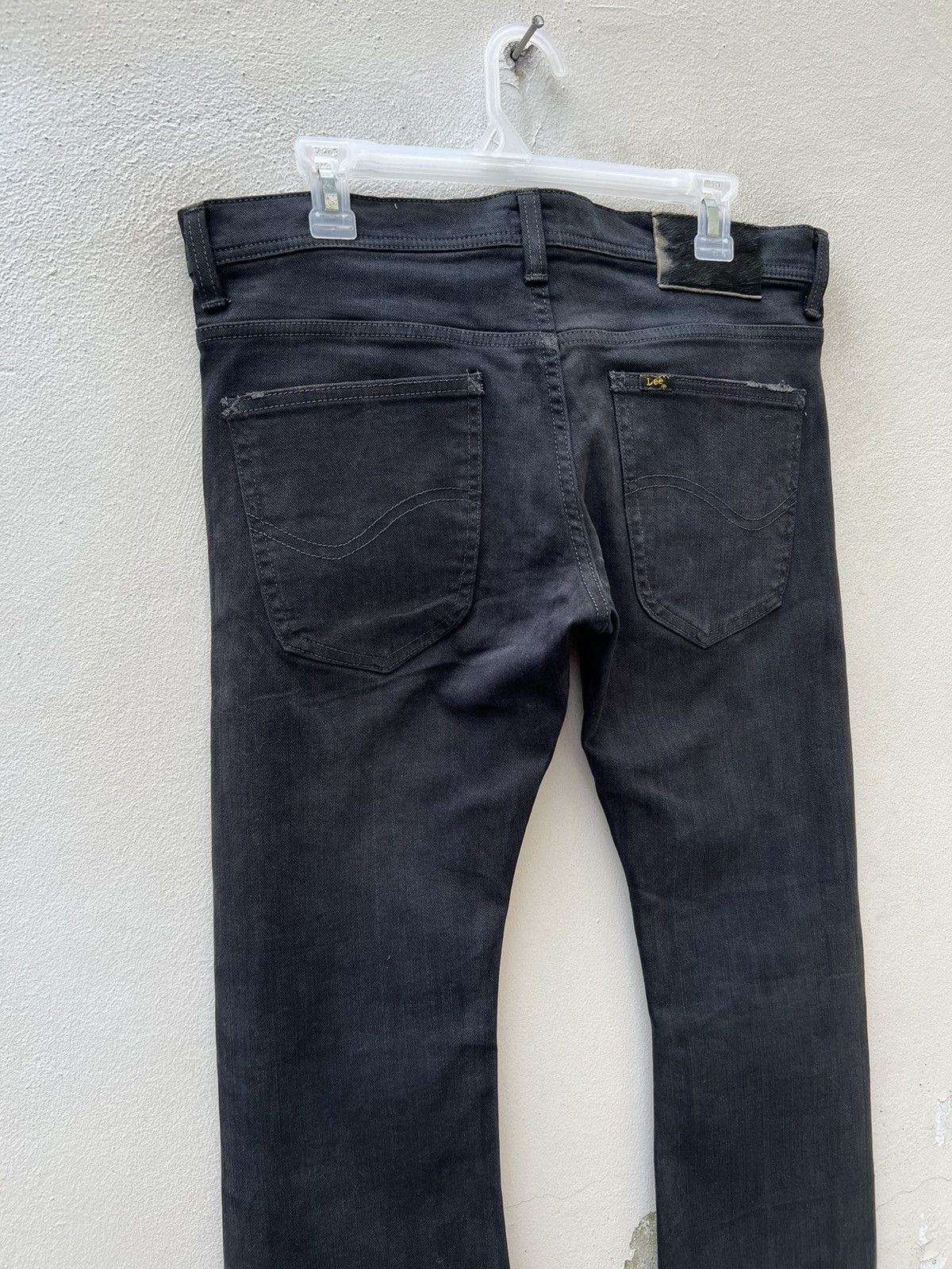 Beams Plus Vintage Beams X Lee Sun Fade Black Denim Stretch Flare Jeans Size US 32 / EU 48 - 16 Thumbnail