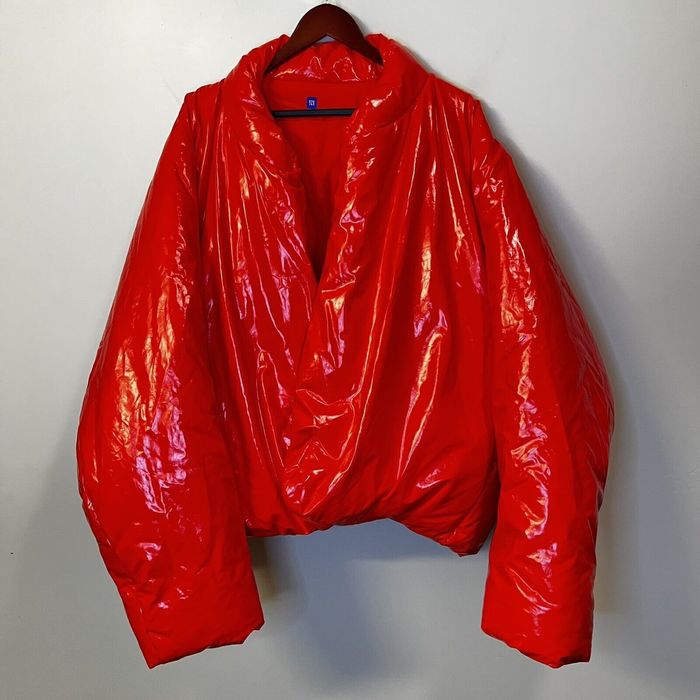 yeezy red jacket