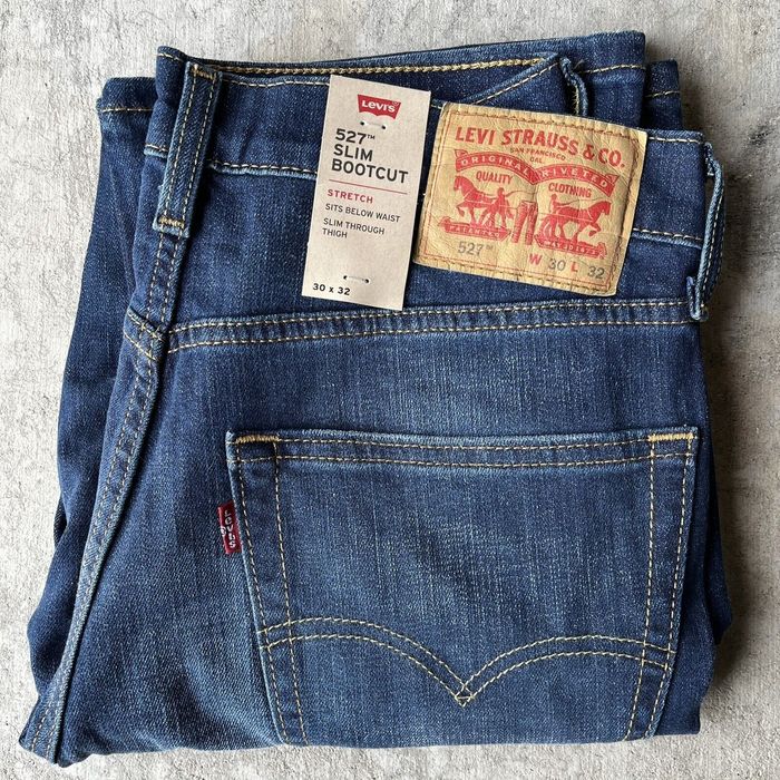 Levi's NEW Levi's 527 Denim Blue Jeans 30 x 32 Slim Boot | Grailed