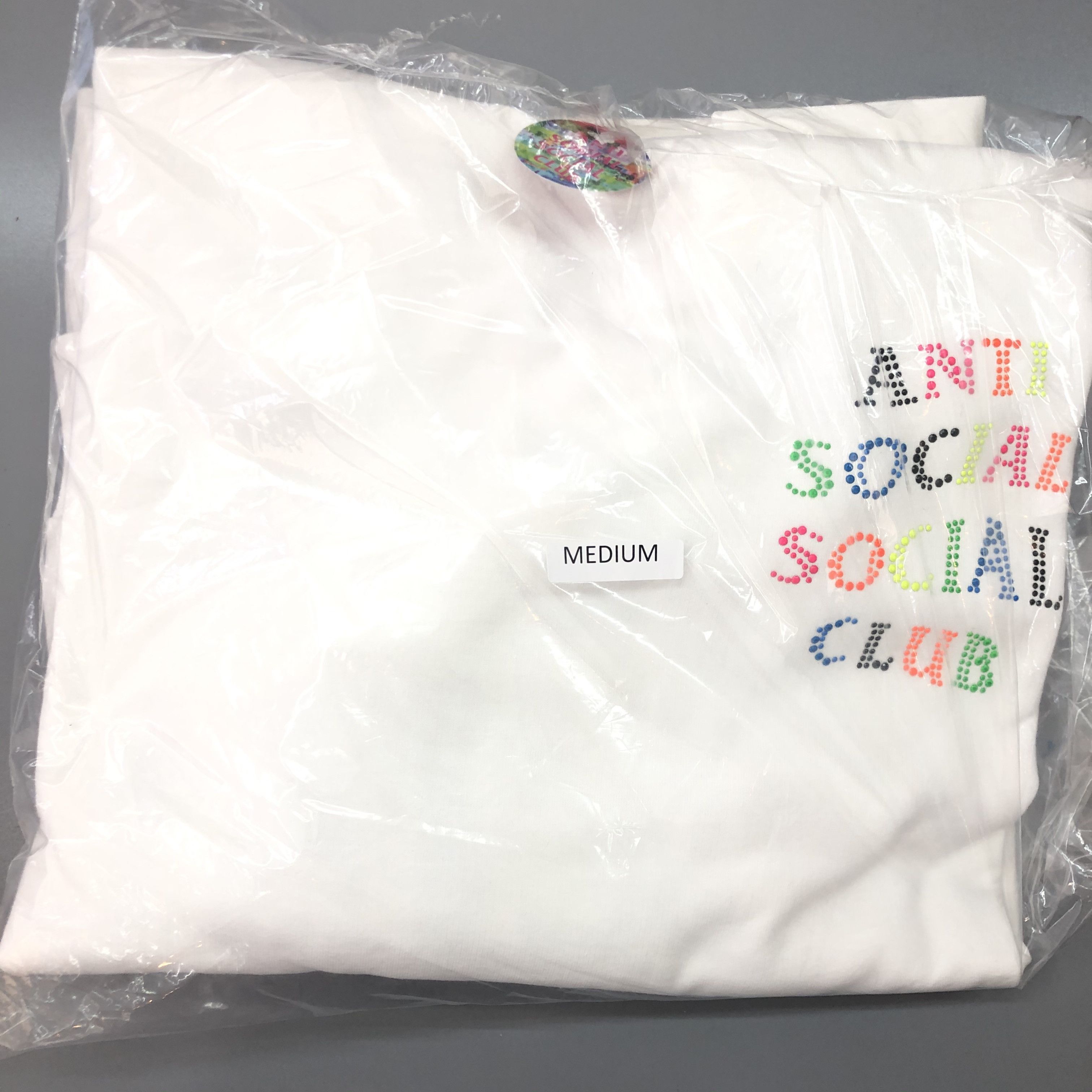 DS ASSC Rhinestud Logo Stud Belt White Hoodie bape kith kaws