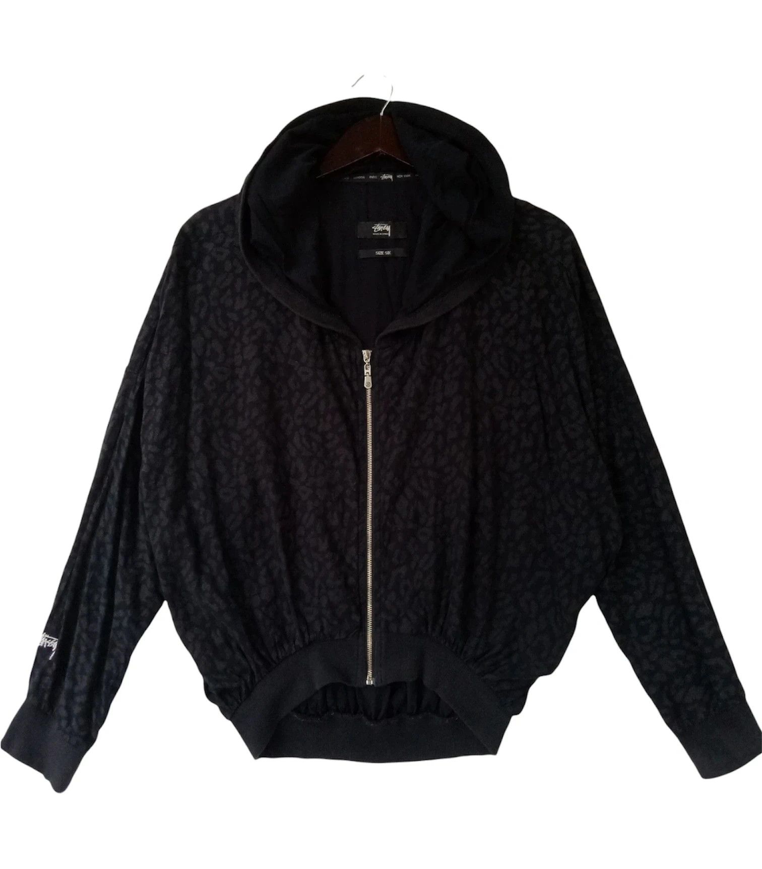 Stussy 💥STUSSY FULLPRINT Rayon hoodies jacket hip hop rap sweater Size US M / EU 48-50 / 2 - 1 Thumbnail
