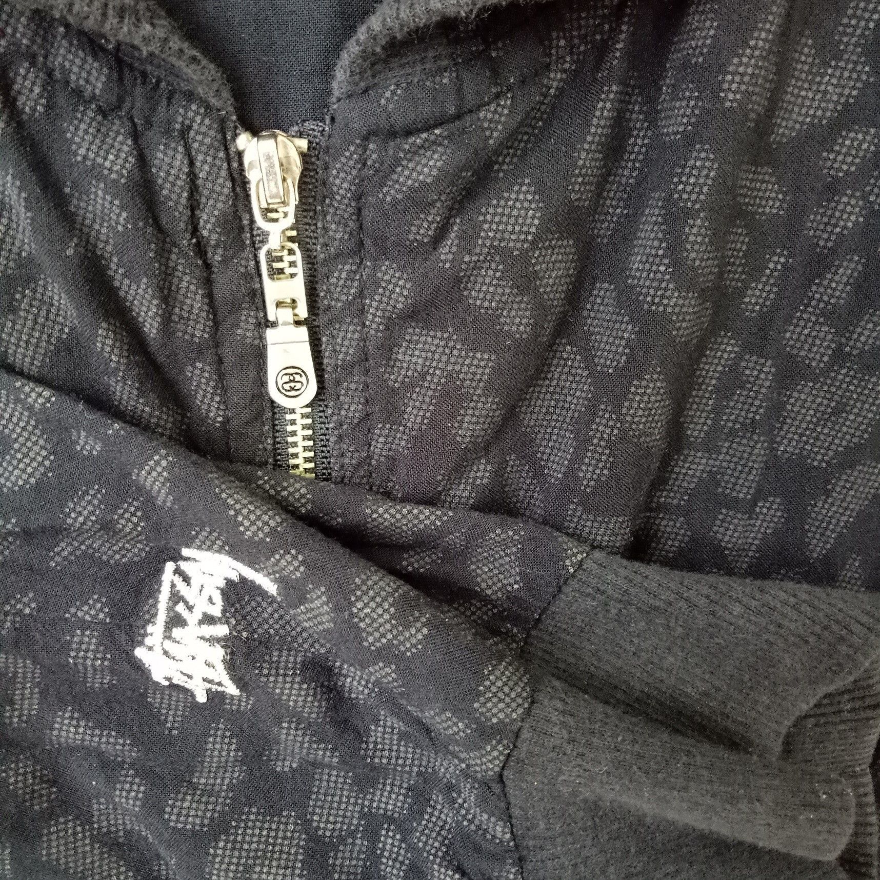 Stussy 💥STUSSY FULLPRINT Rayon hoodies jacket hip hop rap sweater Size US M / EU 48-50 / 2 - 3 Thumbnail
